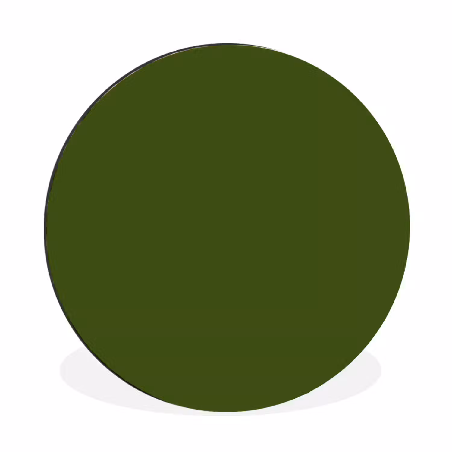 Olive - Drab - Groen Wandcirkel aluminium klein 190 -3d