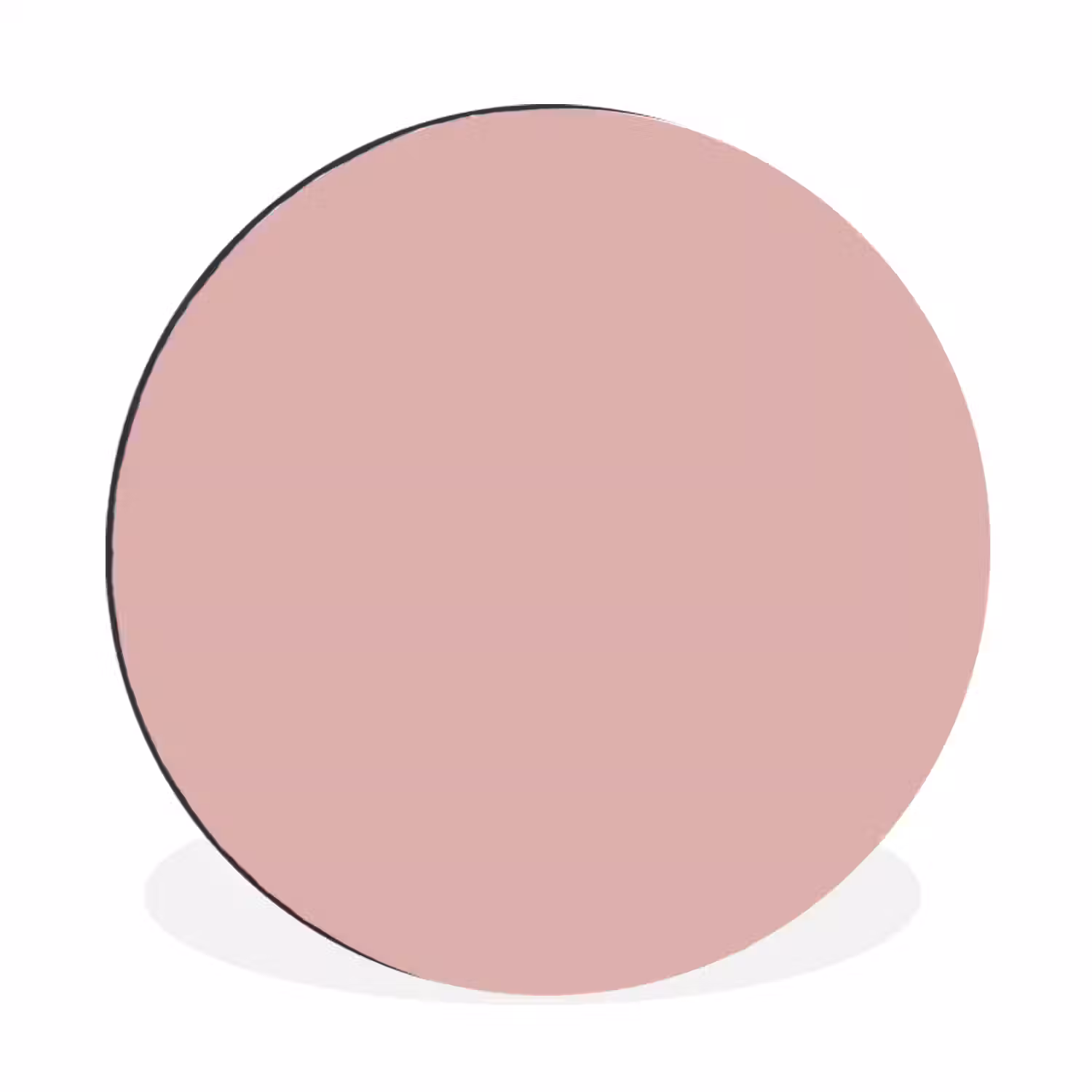 Soft - Blush - Roze Wandcirkel aluminium klein 190 -3d