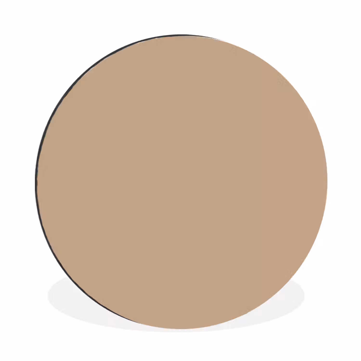 Soft - Taupe - Bruin Wandcirkel aluminium klein 190 -3d