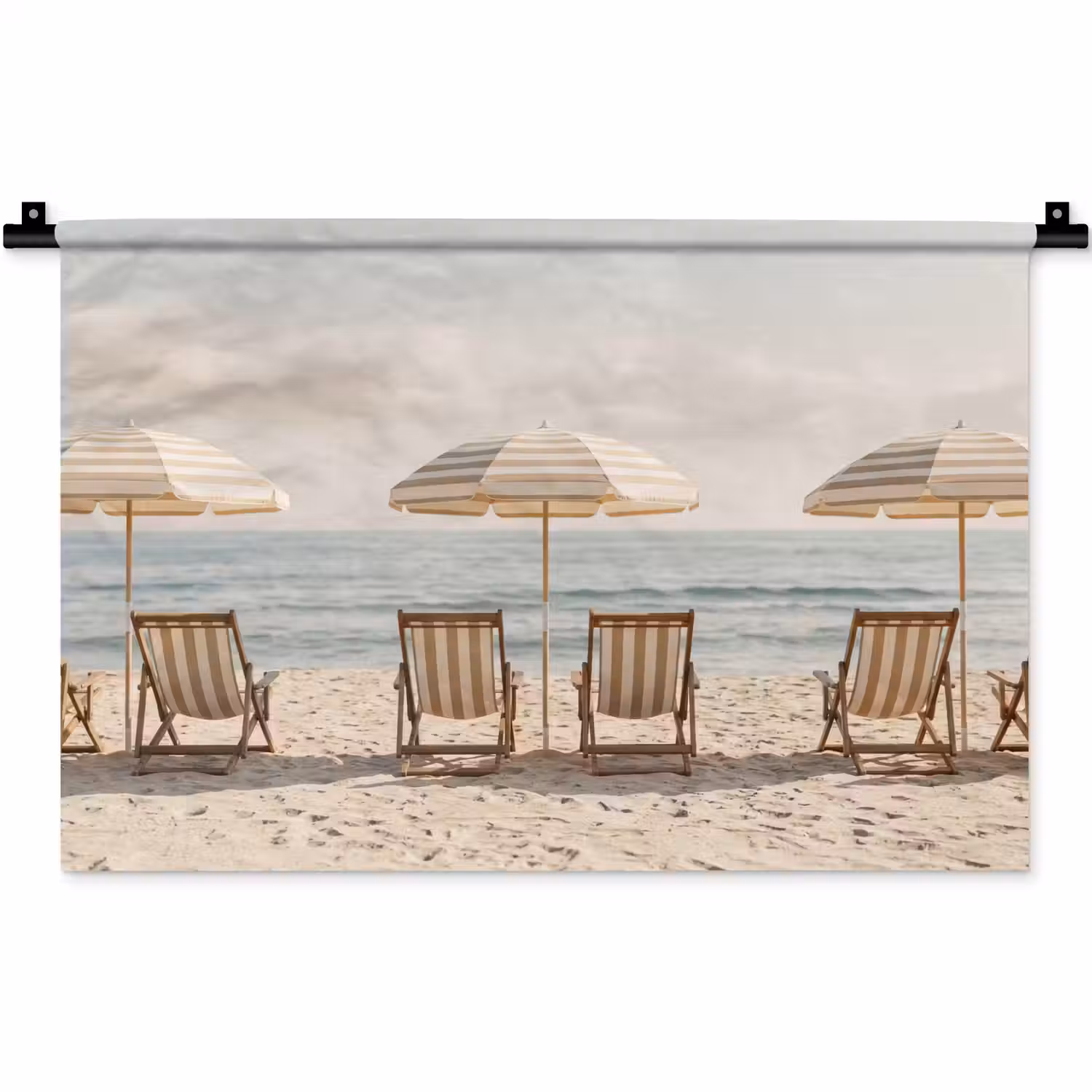 Strand - Stoelen - Parasol Wandkleed katoen klein -zz3d