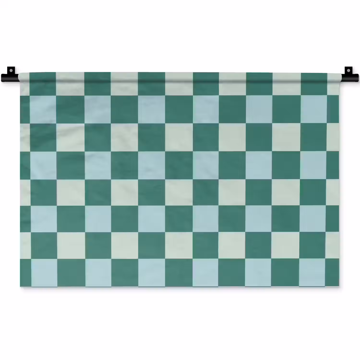 Schaak - Klassiek - Groen Wandkleed katoen klein 269 -zz3d