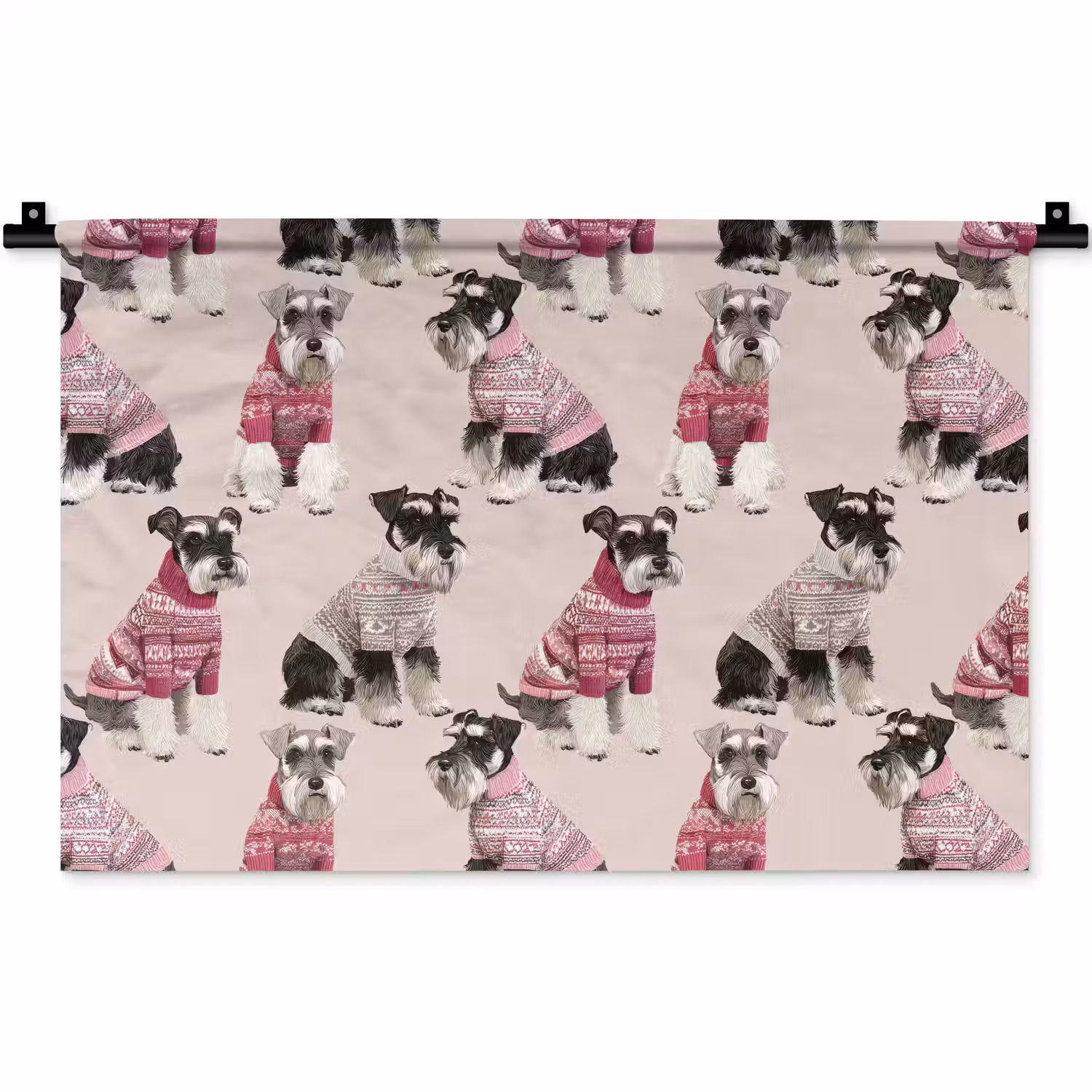 Honden - Truien - Rood Wandkleed katoen klein 269 -zz3d