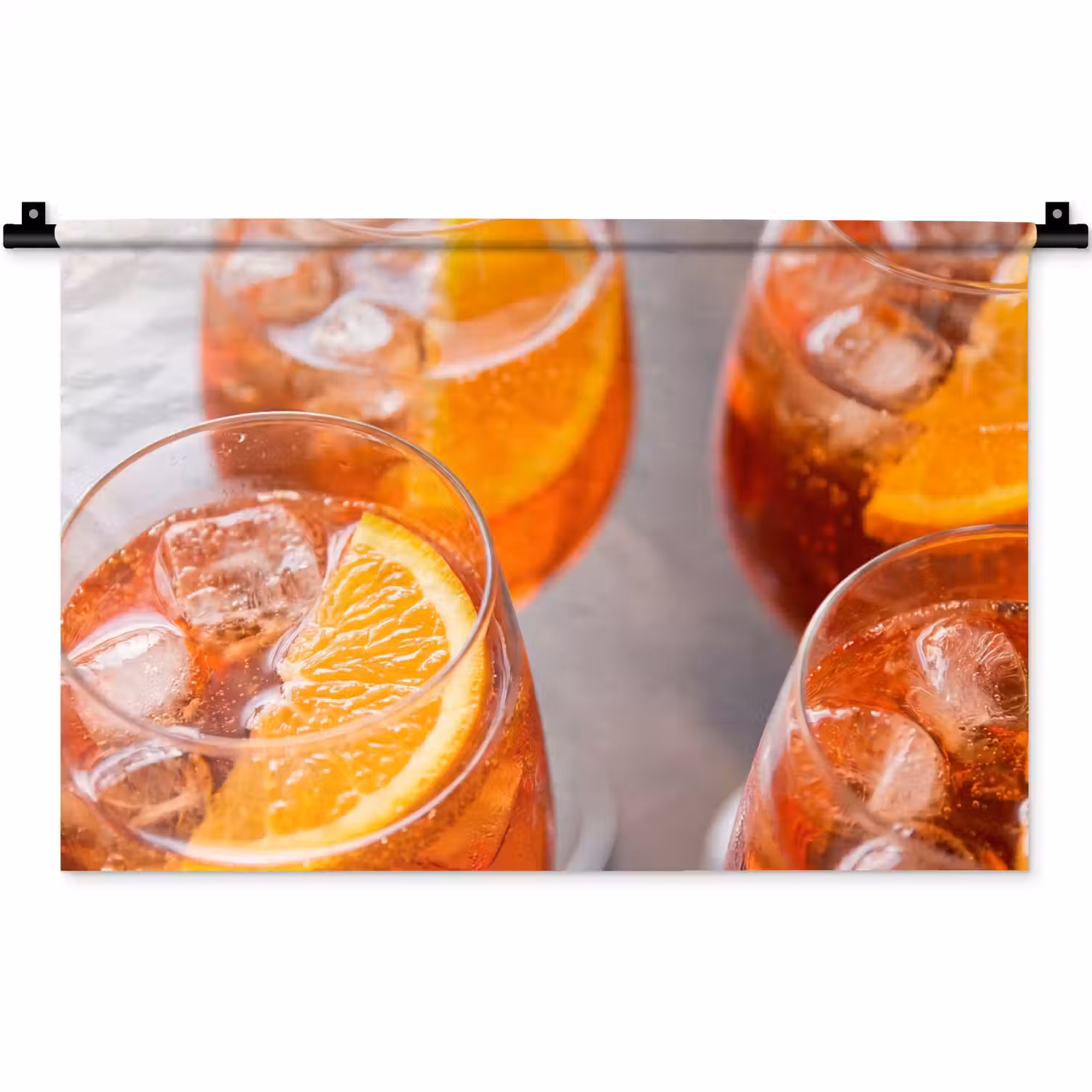 Drank - Sinaasappel - IJs - Zomer - Oranje Wandkleed katoen klein -zz3d