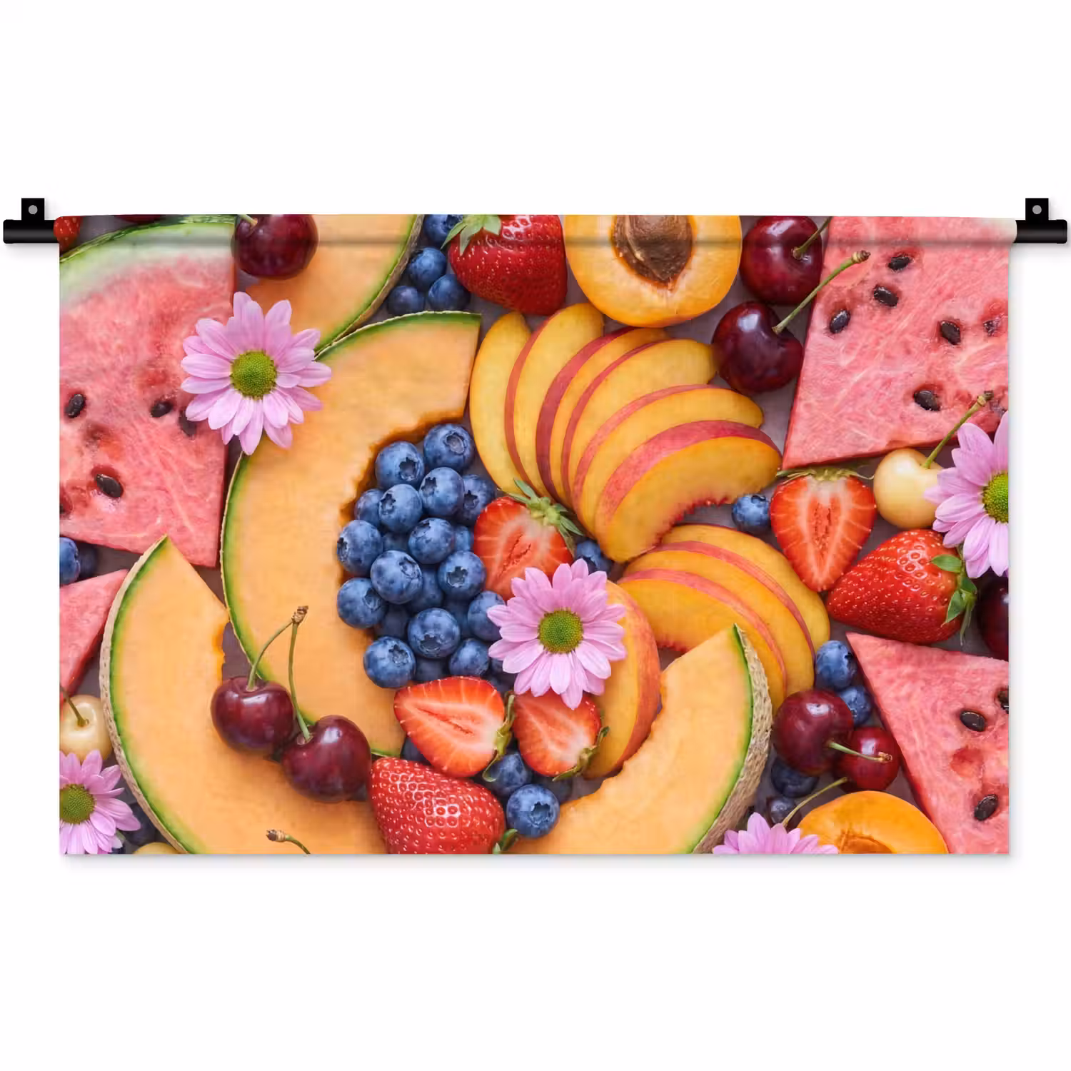 Eten - Fruit - Zomer - Kleurrijk Wandkleed katoen klein -zz3d