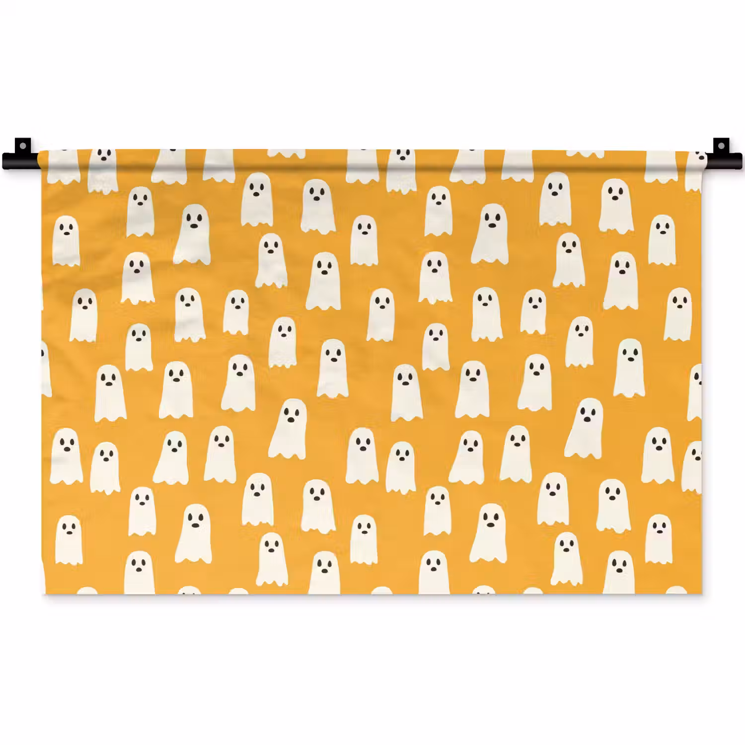 Halloween - Spookjes - Oker Wandkleed katoen klein 269 -zz3d