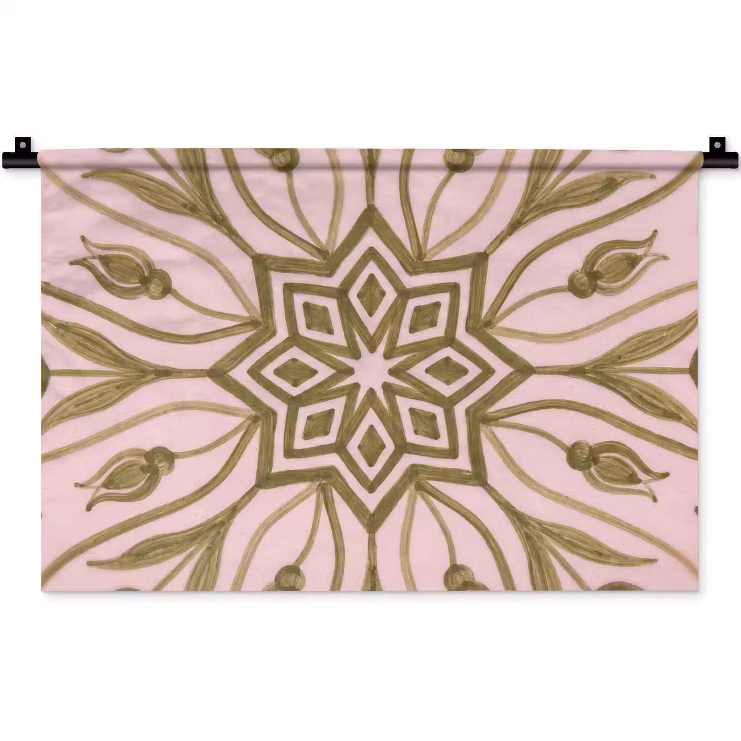 Patroon - Mandala - Decoratie - Abstract - Groen Wandkleed katoen klein -zz3d