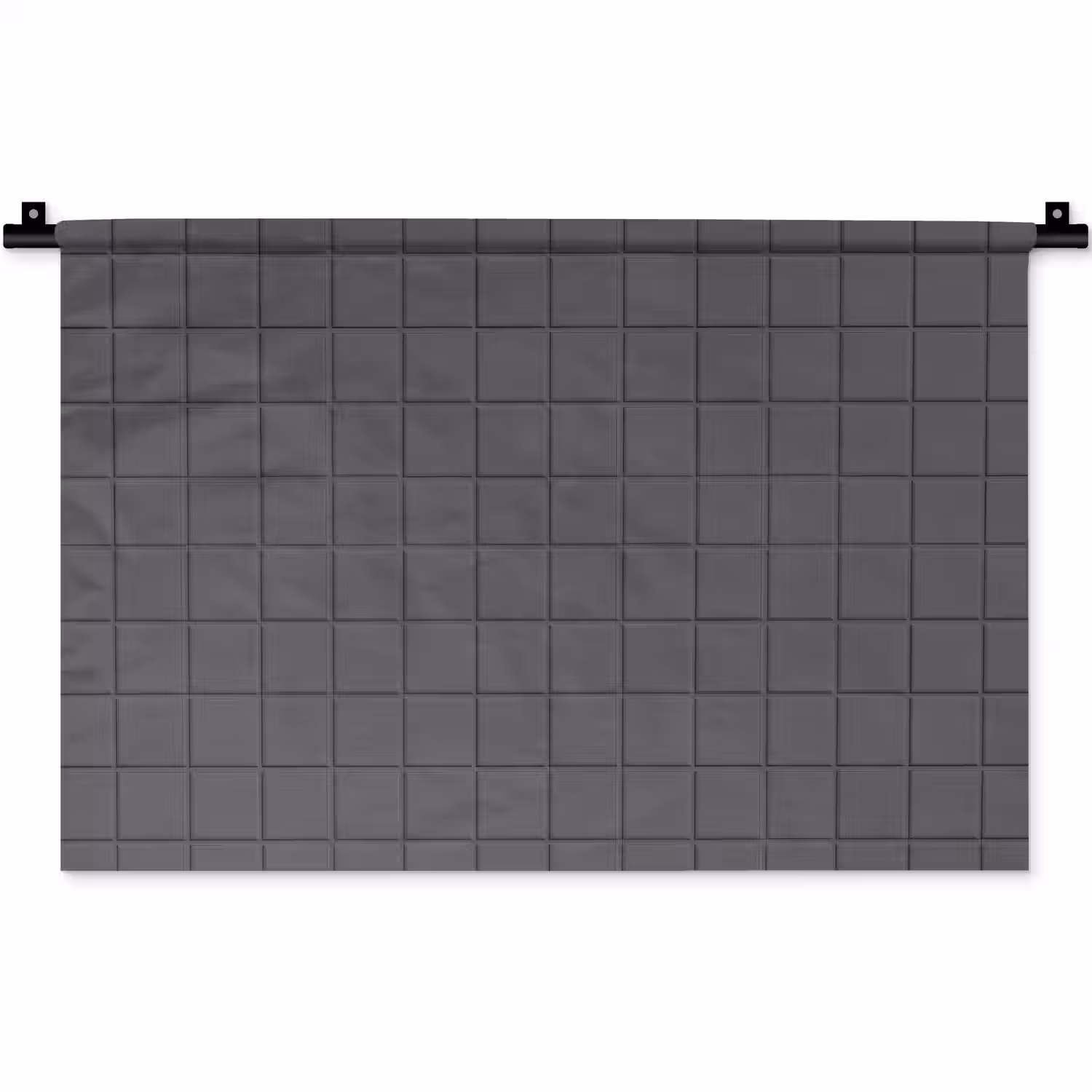 Patroon - Tegel - Grafiet - Grijs Wandkleed katoen klein 269 -zz3d