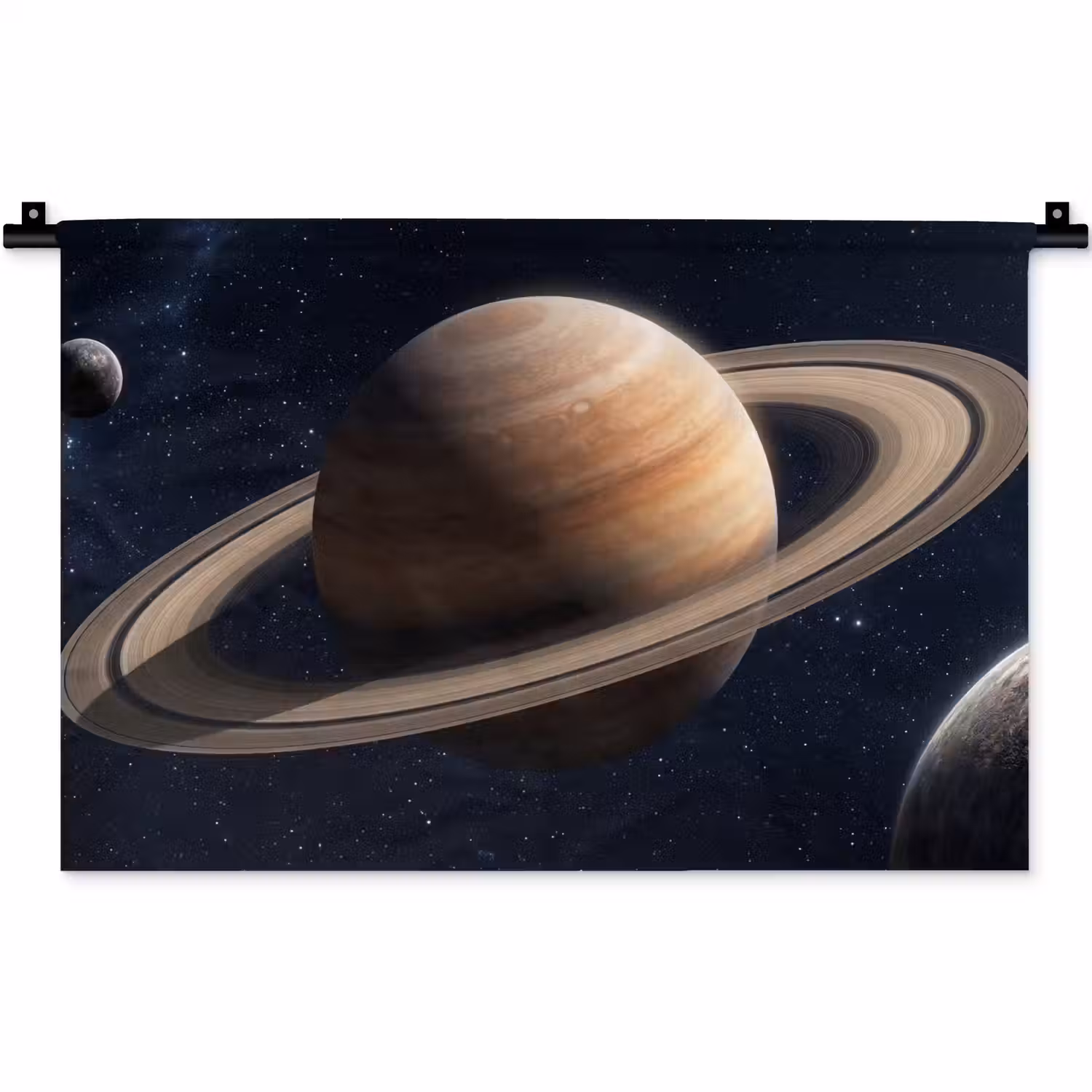 Planeten - Saturnus - Ruimte Wandkleed katoen klein -zz3d