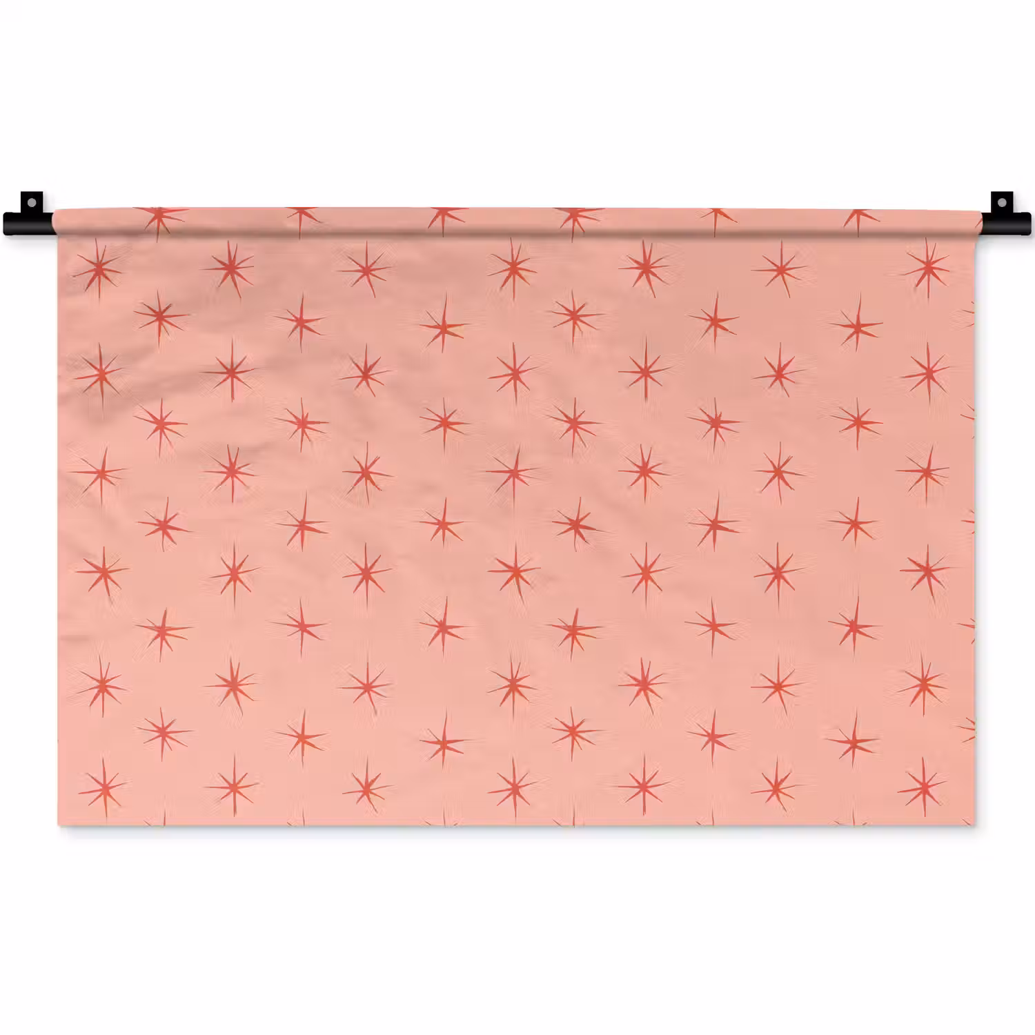 Sterretjes - Patroon - Oranje Wandkleed katoen klein 269 -zz3d