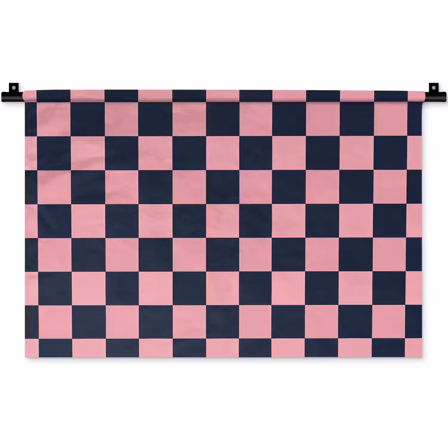 Traditioneel - Patroon - Blauw - Roze Wandkleed katoen klein 269 -zz3d