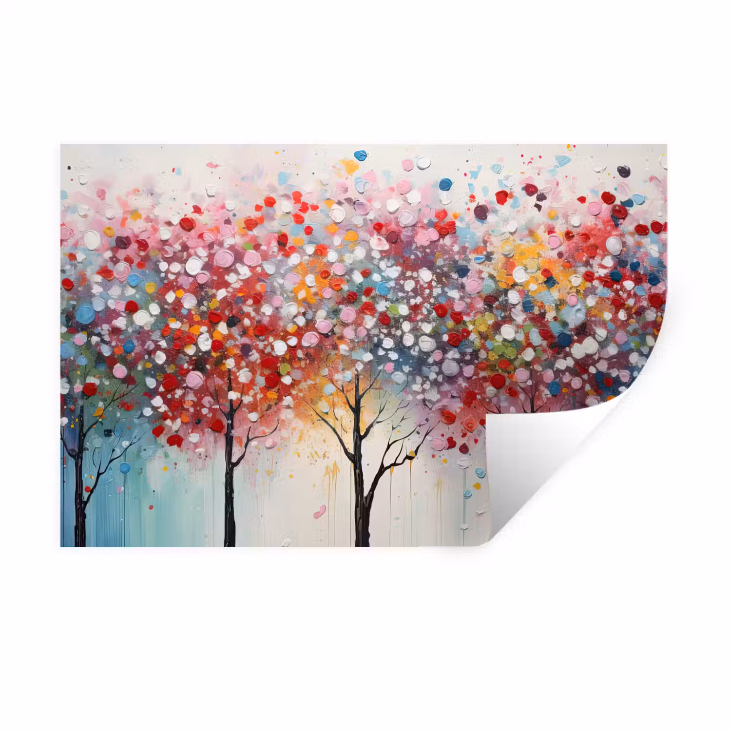 Kunst - Bomen - Natuur - Acryl Muursticker klein -3d