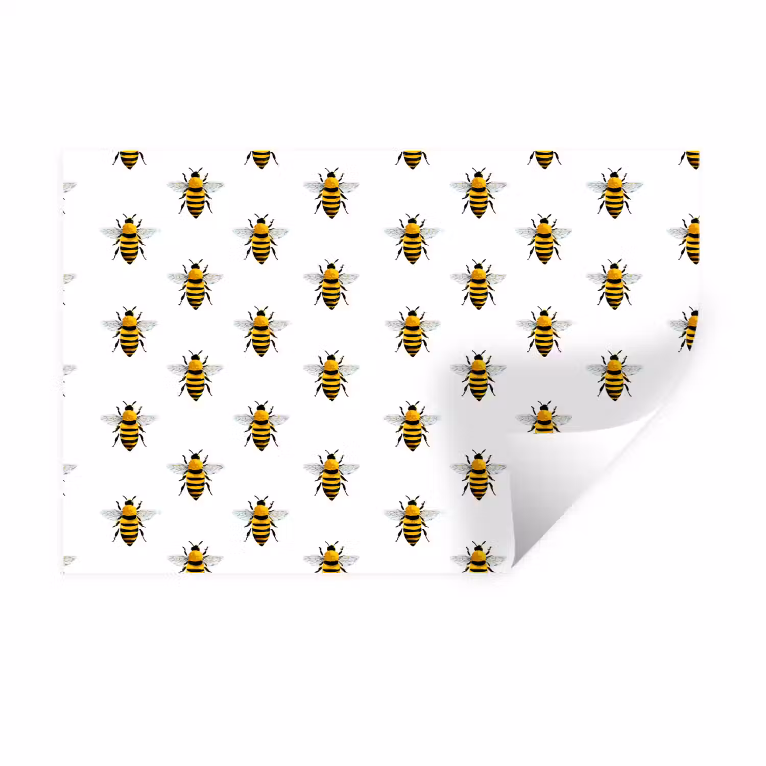 Bijen - Tijdloos - Wit Muursticker klein 286 -3d