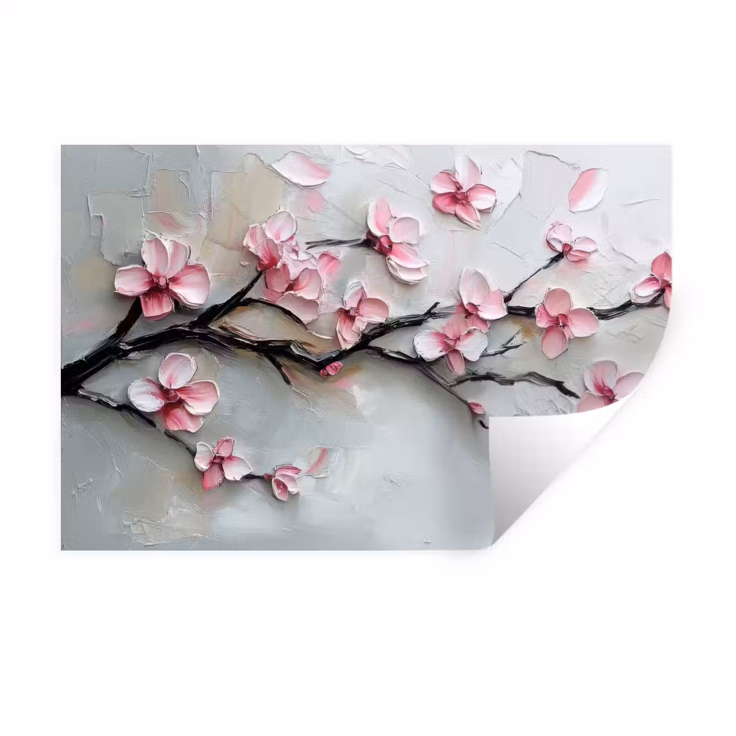 Bloesem - Kunstzinnig - Roze - Sakura Muursticker klein -3d
