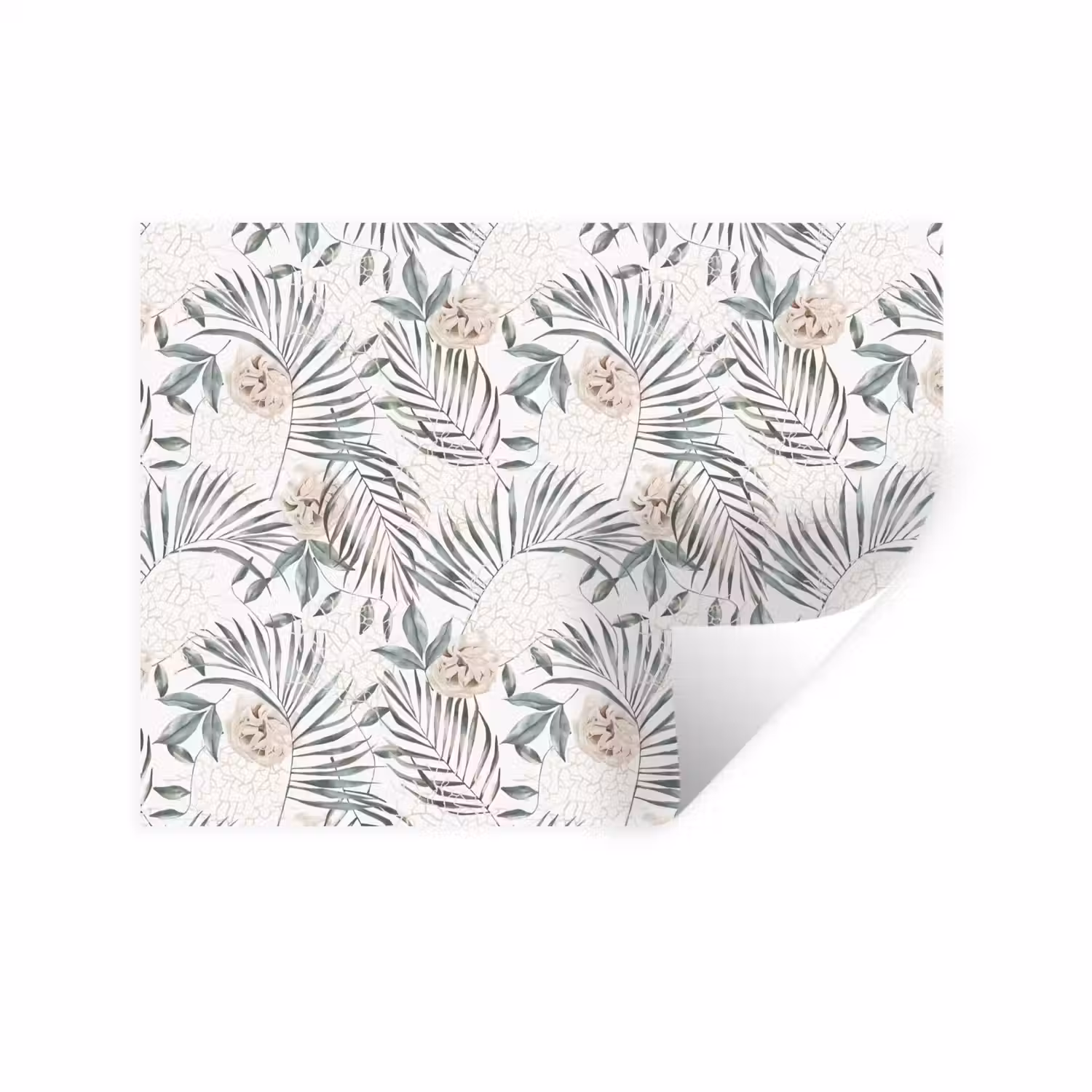 Boho - Jungle - Bloemen - Bladeren Muursticker klein -3d