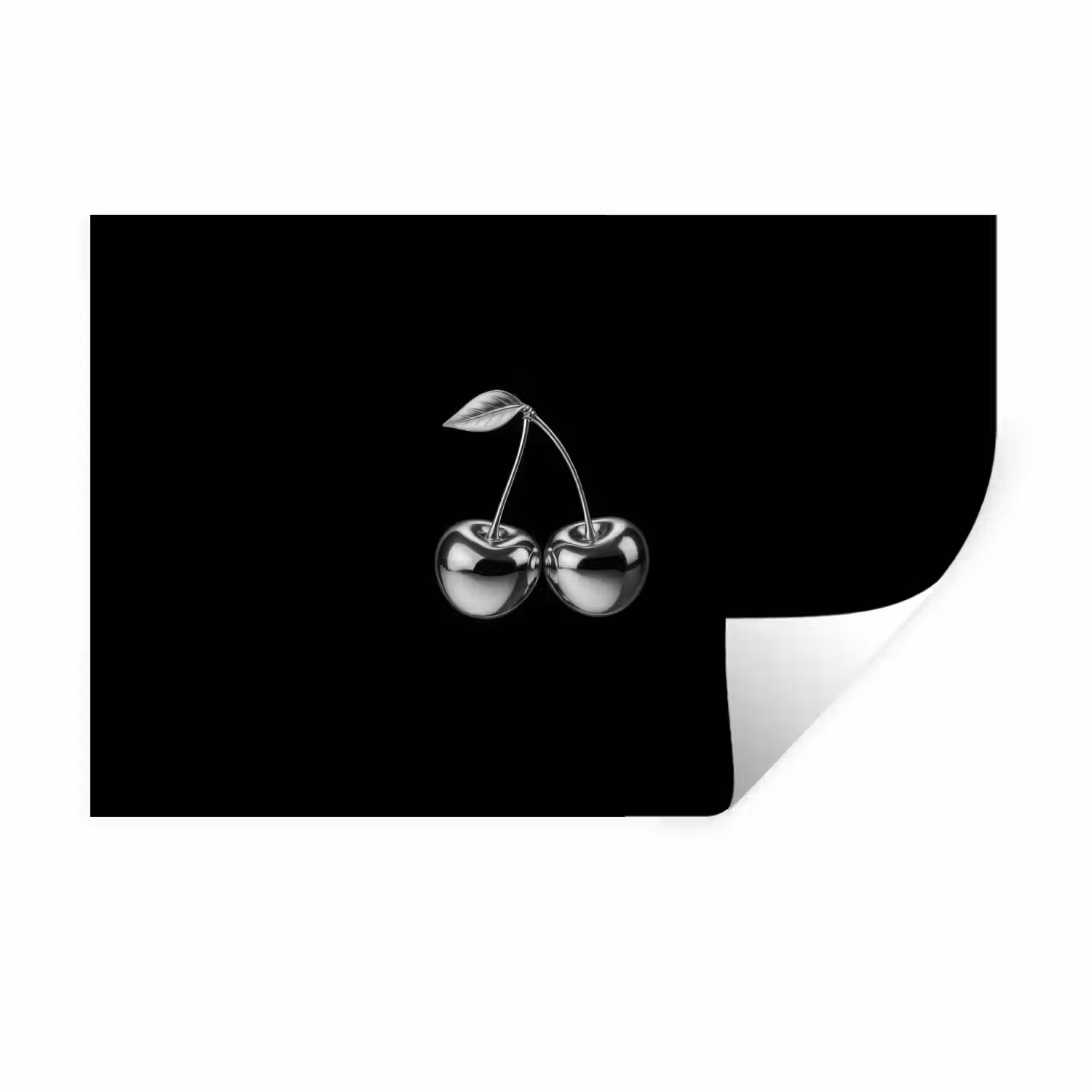 Kers - Luxueus - Metallic Muursticker klein -3d