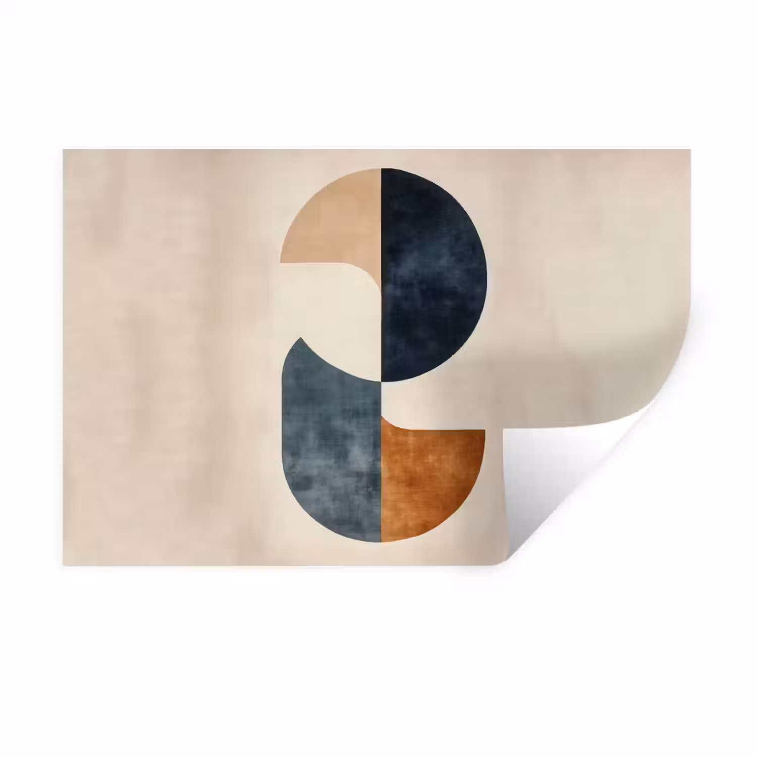 Cirkels - Abstract - Kleurrijk Muursticker klein -3d