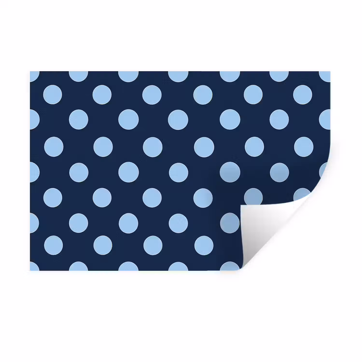 Klassiek - Dots - Blauw Muursticker klein 286 -3d