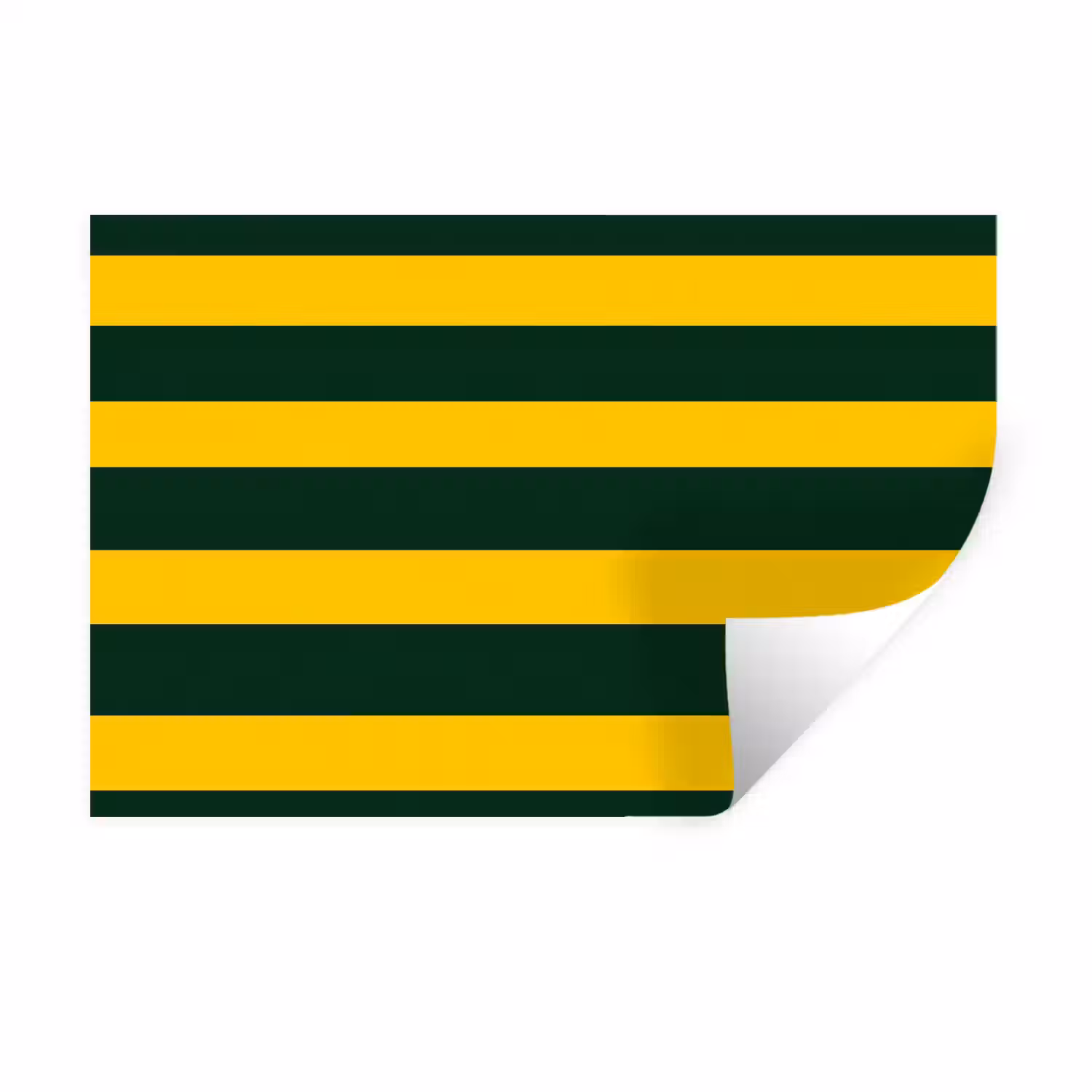 Klassiek - Strepen - Groen Muursticker klein 286 -3d