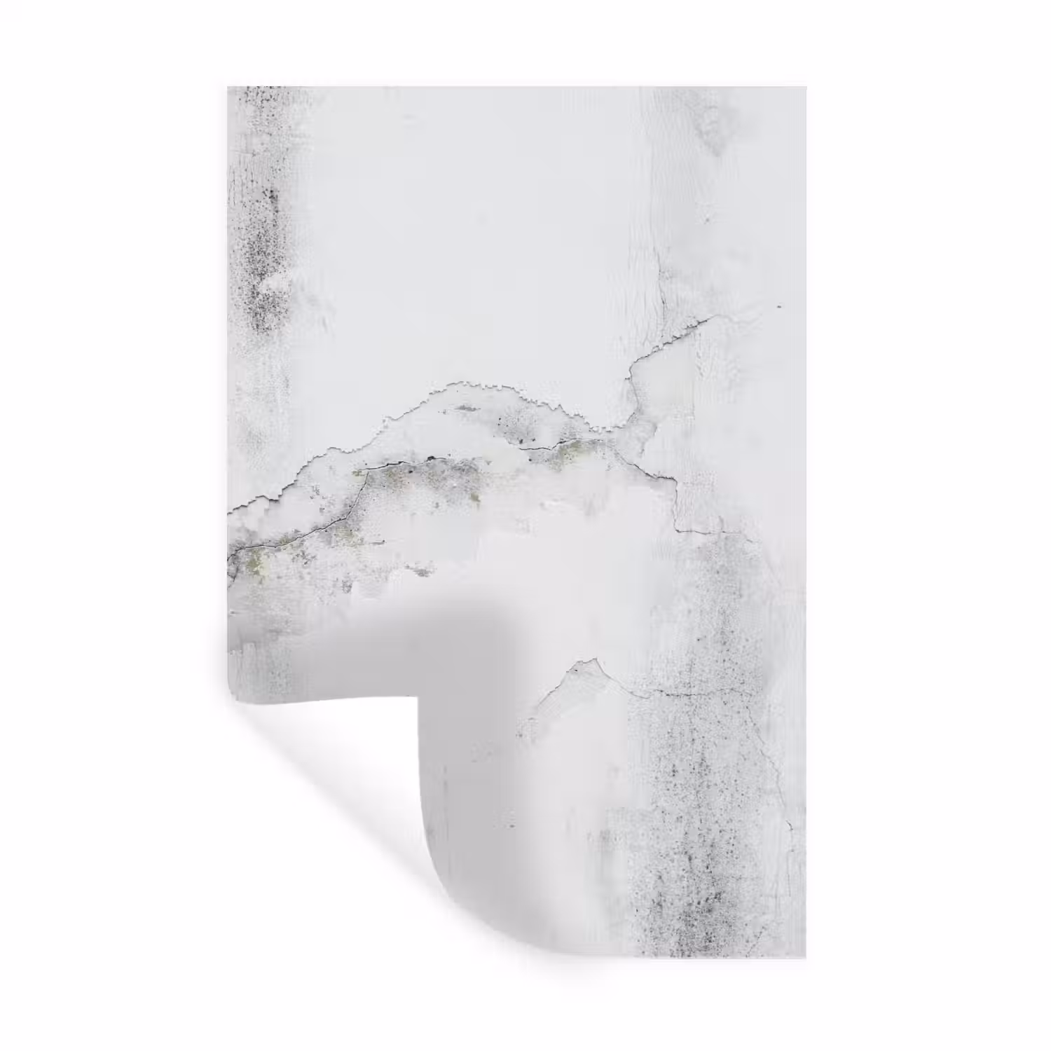 Beton - Grijs - Wit Muursticker klein -3d