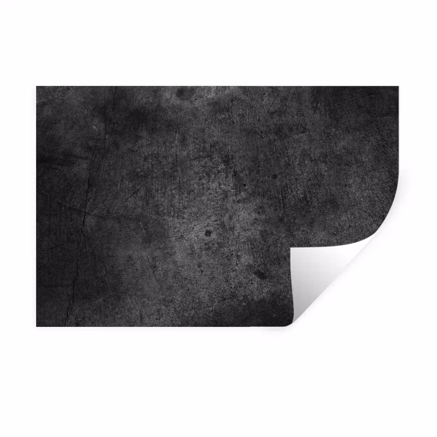 Beton - Structuur - Retro - Zwart - Grijs - Rustiek Muursticker klein -3d
