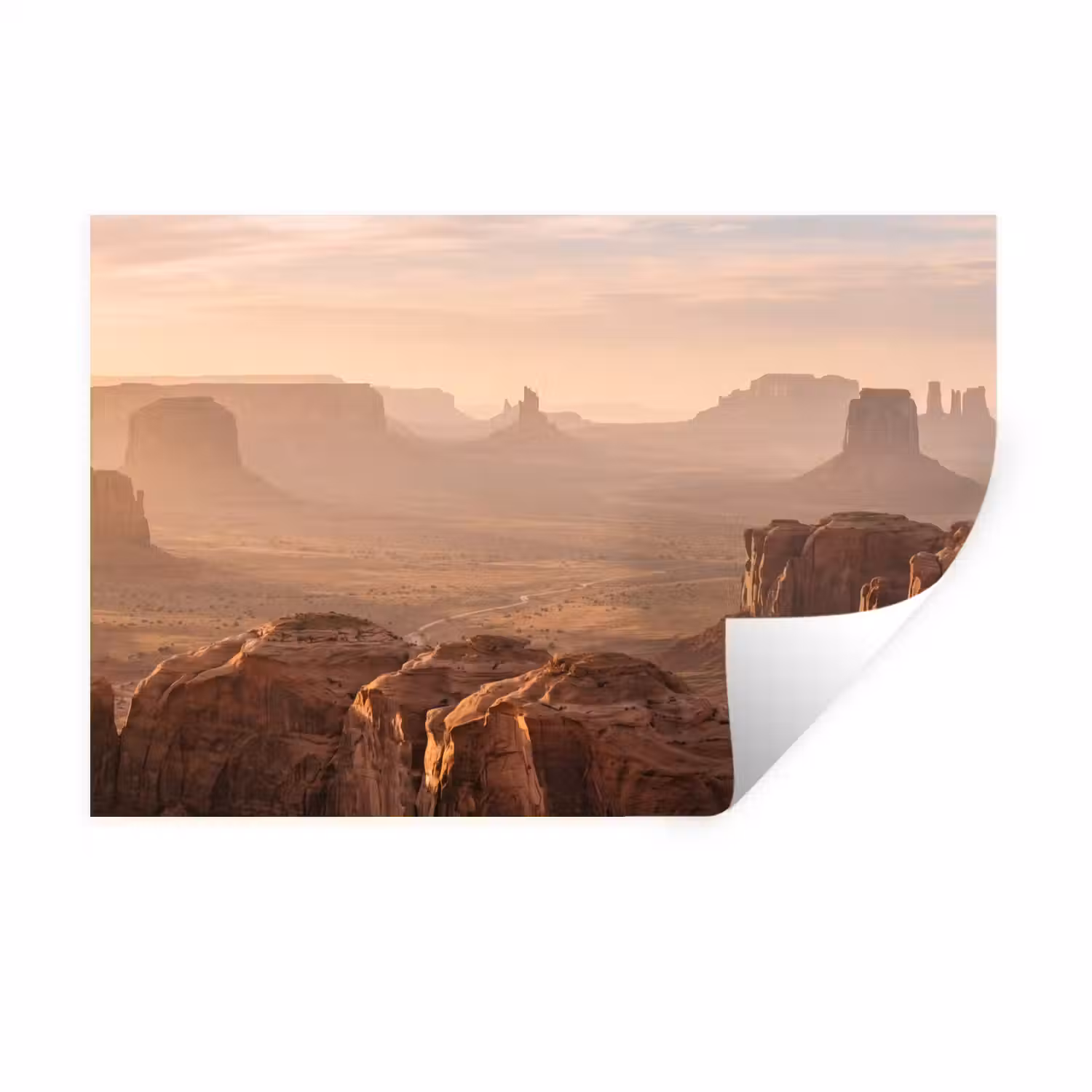 Woestijn - Landschap - Natuur Muursticker klein -3d