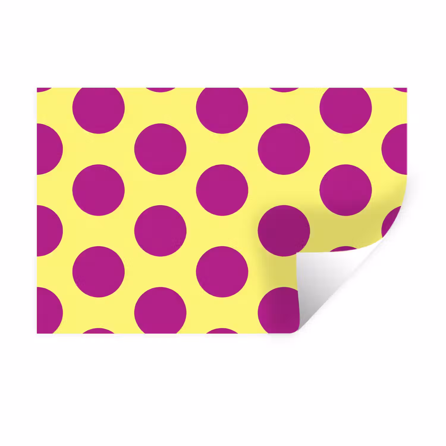 Dots - Klassiek - Geel Muursticker klein 286 -3d