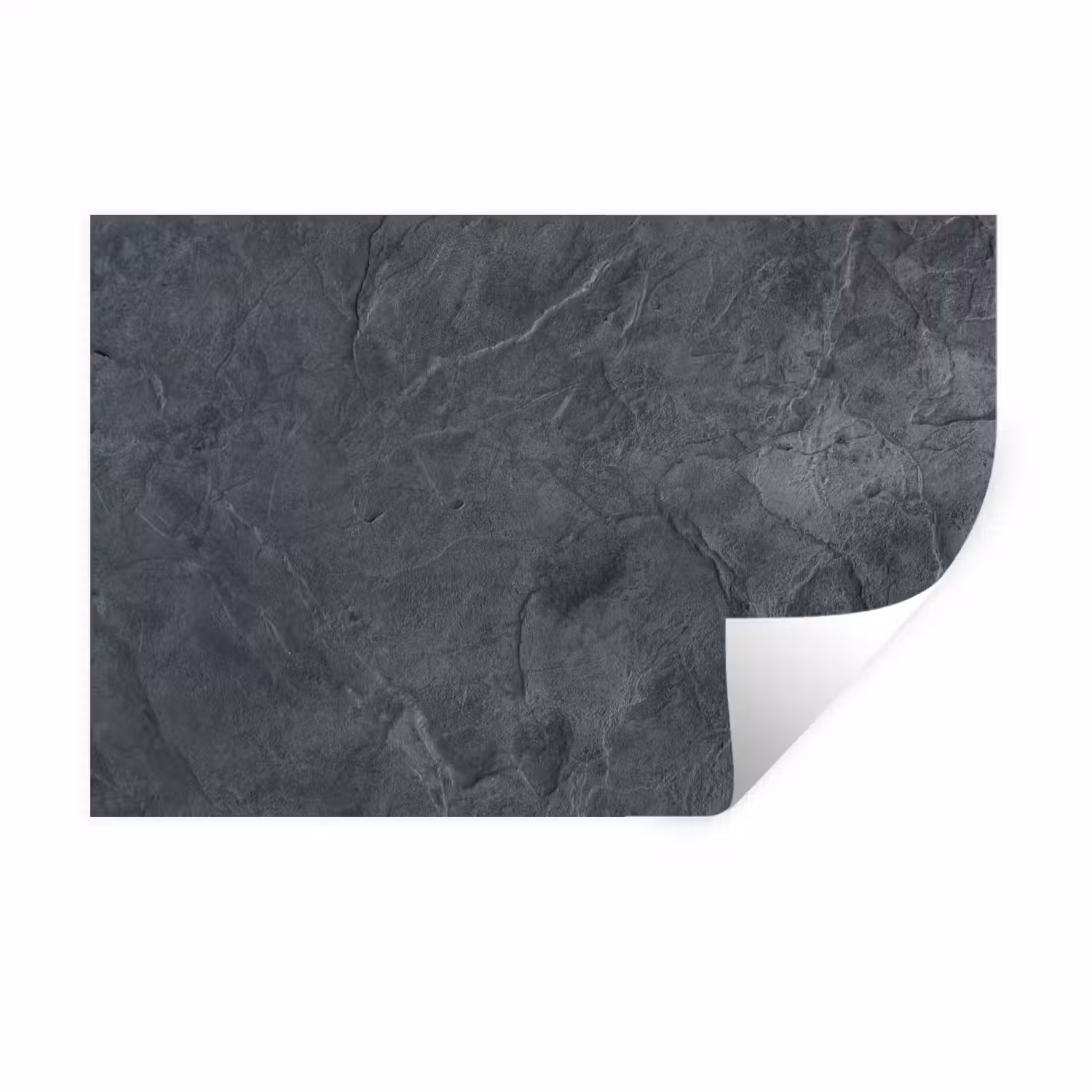 Grijs - Beton - Leisteen - Structuur - Retro Muursticker klein -3d