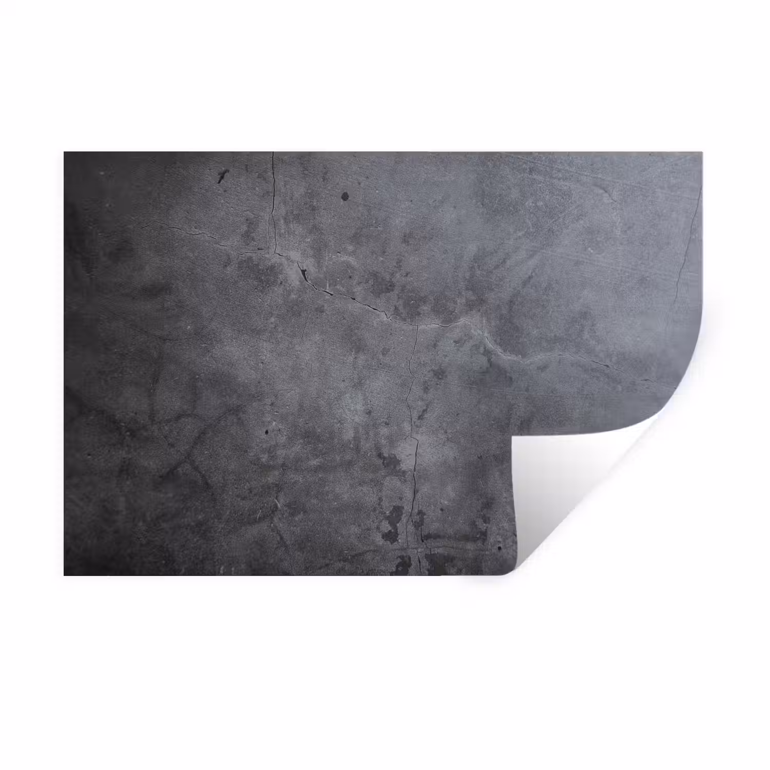 Industrieel - Beton - Grijs - Leisteen - Retro Muursticker klein -3d