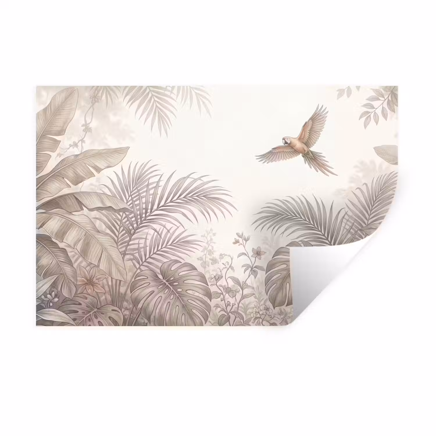 Papagaai - Jungle - Tropisch Muursticker klein -3d