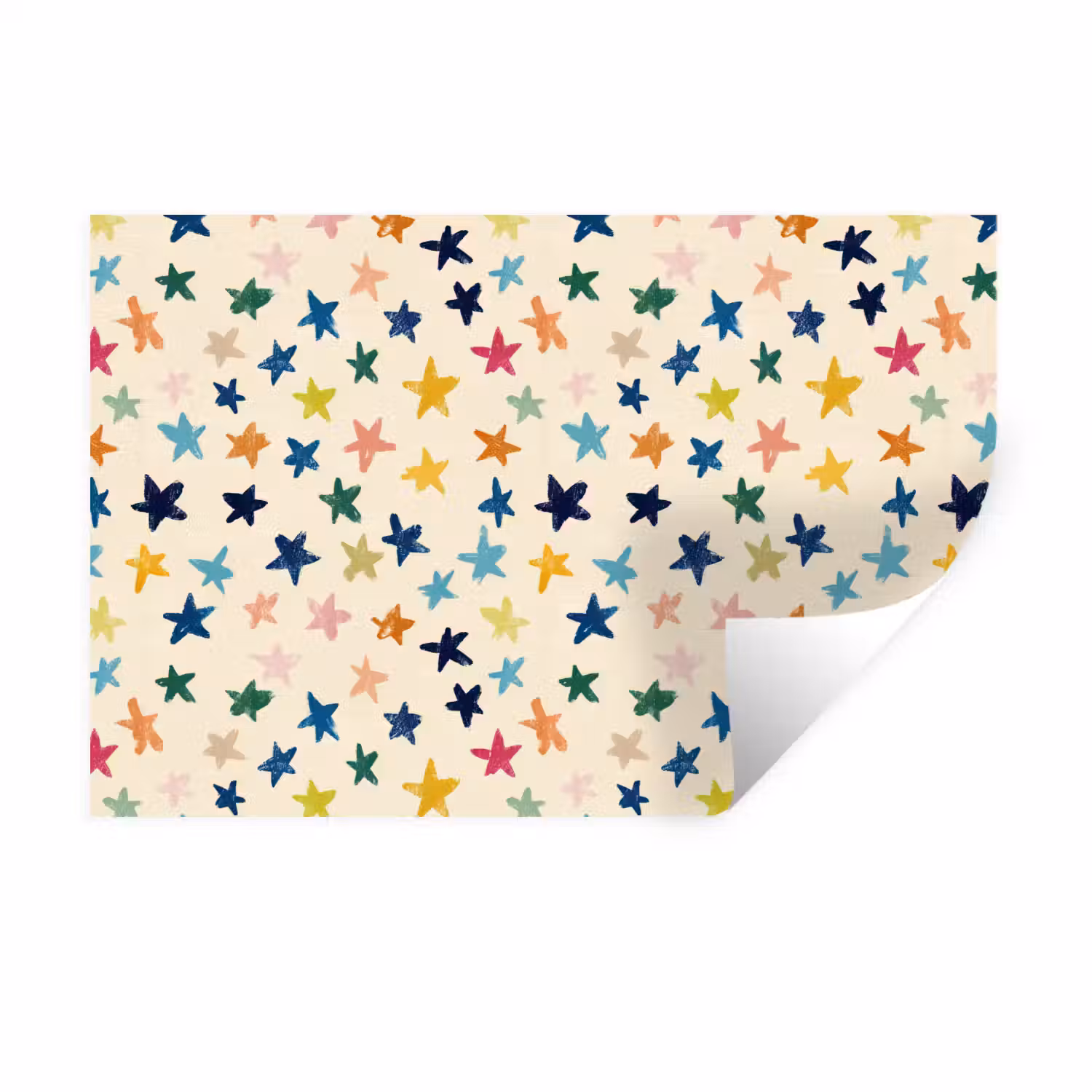 Patroon - Sterren - Kleurrijk Muursticker klein 286 -3d