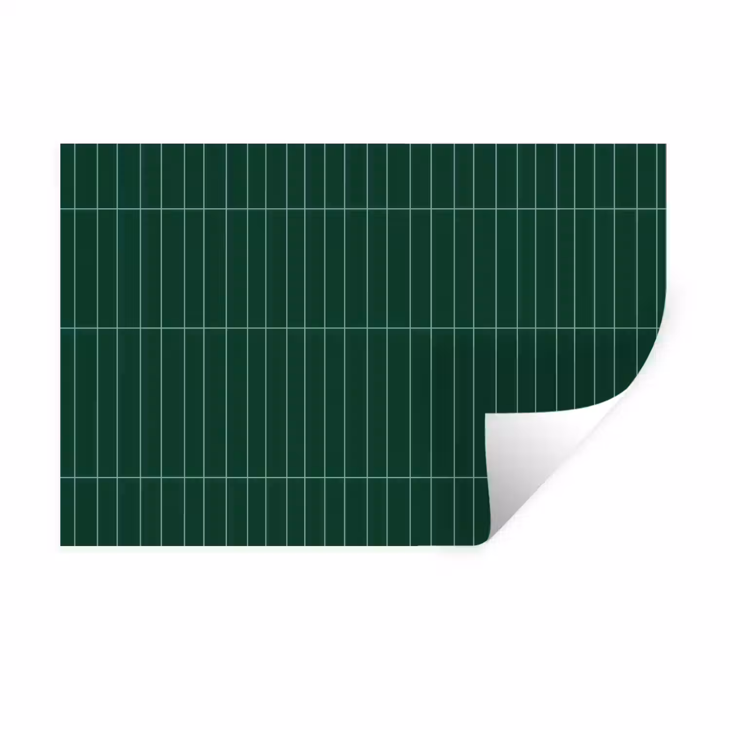 Patroon - Tegels - Donkergroen Muursticker klein 286 -3d