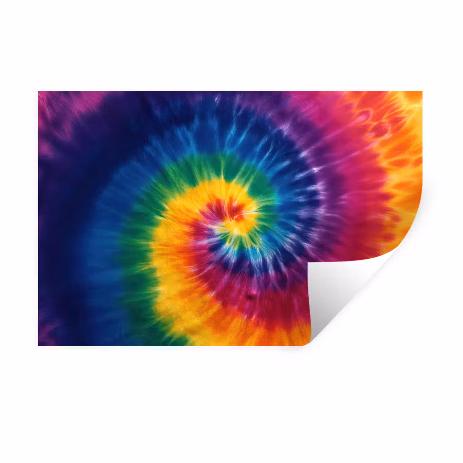 Regenboogkleuren - Spiraal - Kleurrijk Muursticker klein -3d