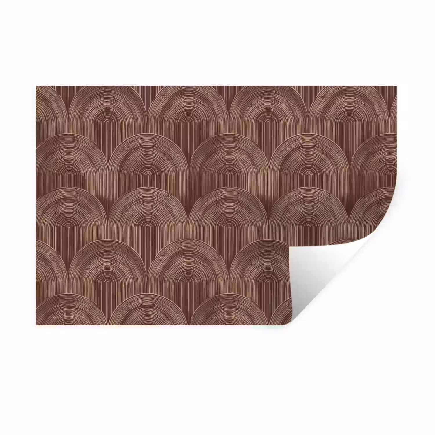 Ritmisch - Effect - Bruin Muursticker klein 286 -3d