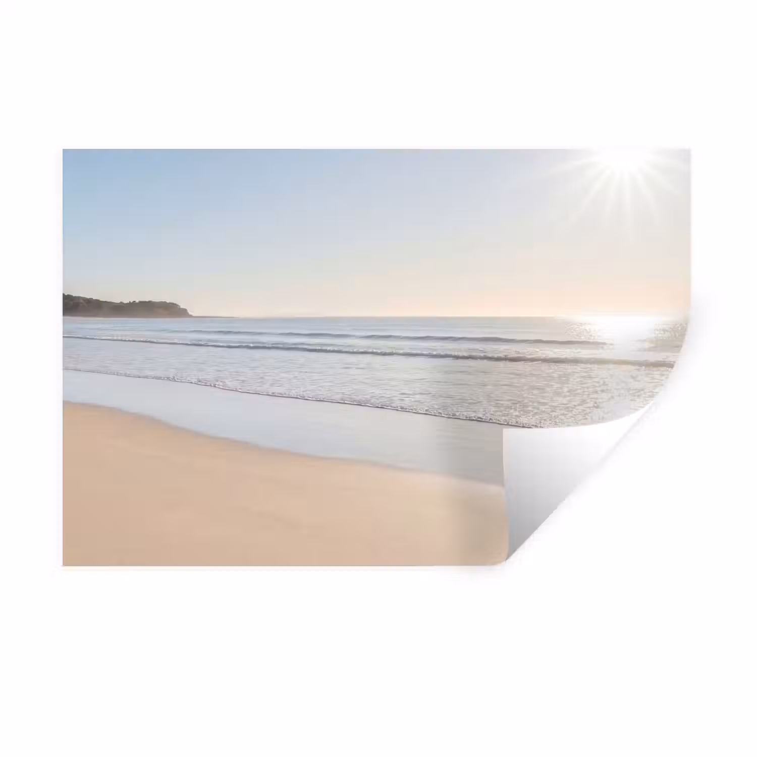Zee - Zon - Zand Muursticker klein -3d