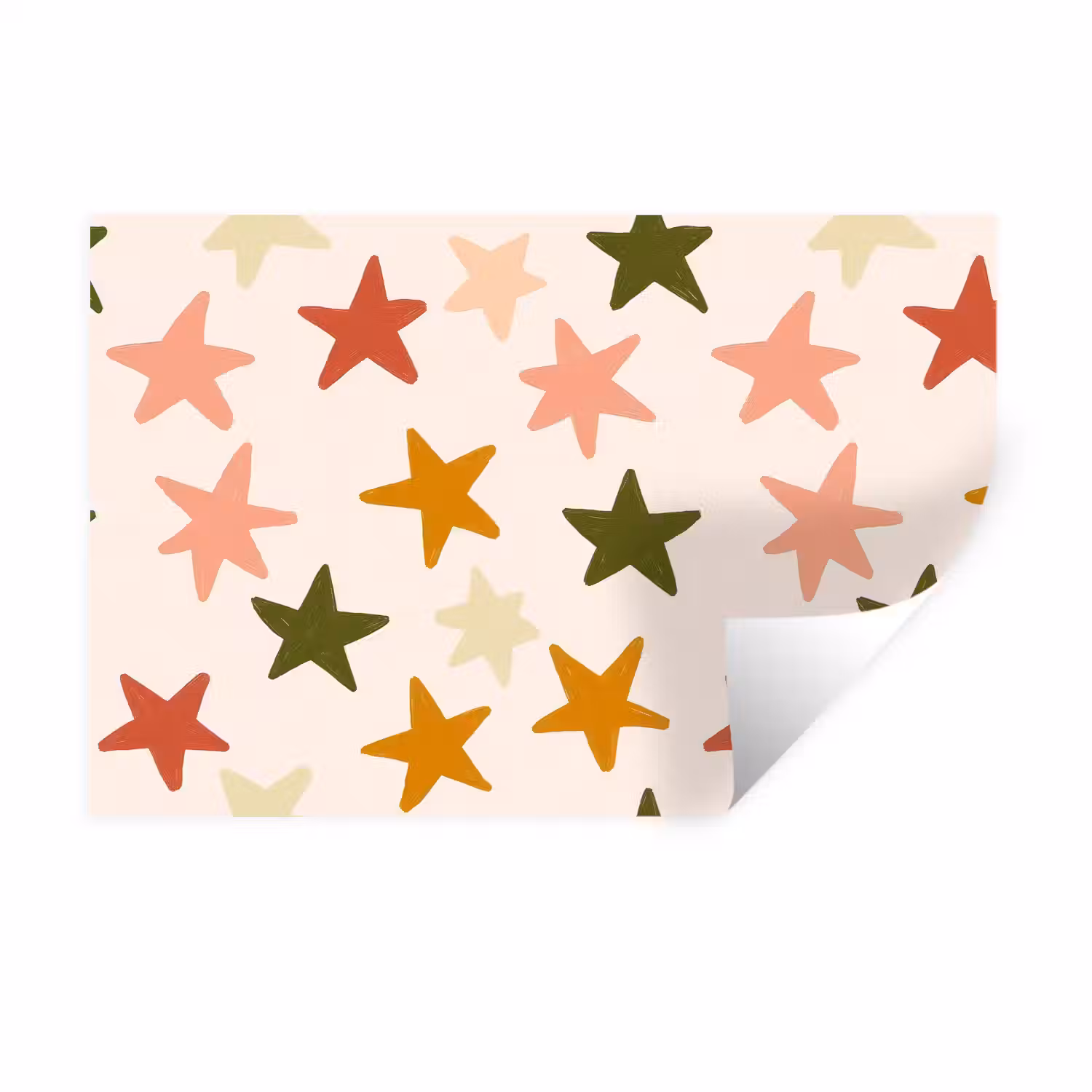 Sterren - Patroon - Kleurrijk Muursticker klein 286 -3d