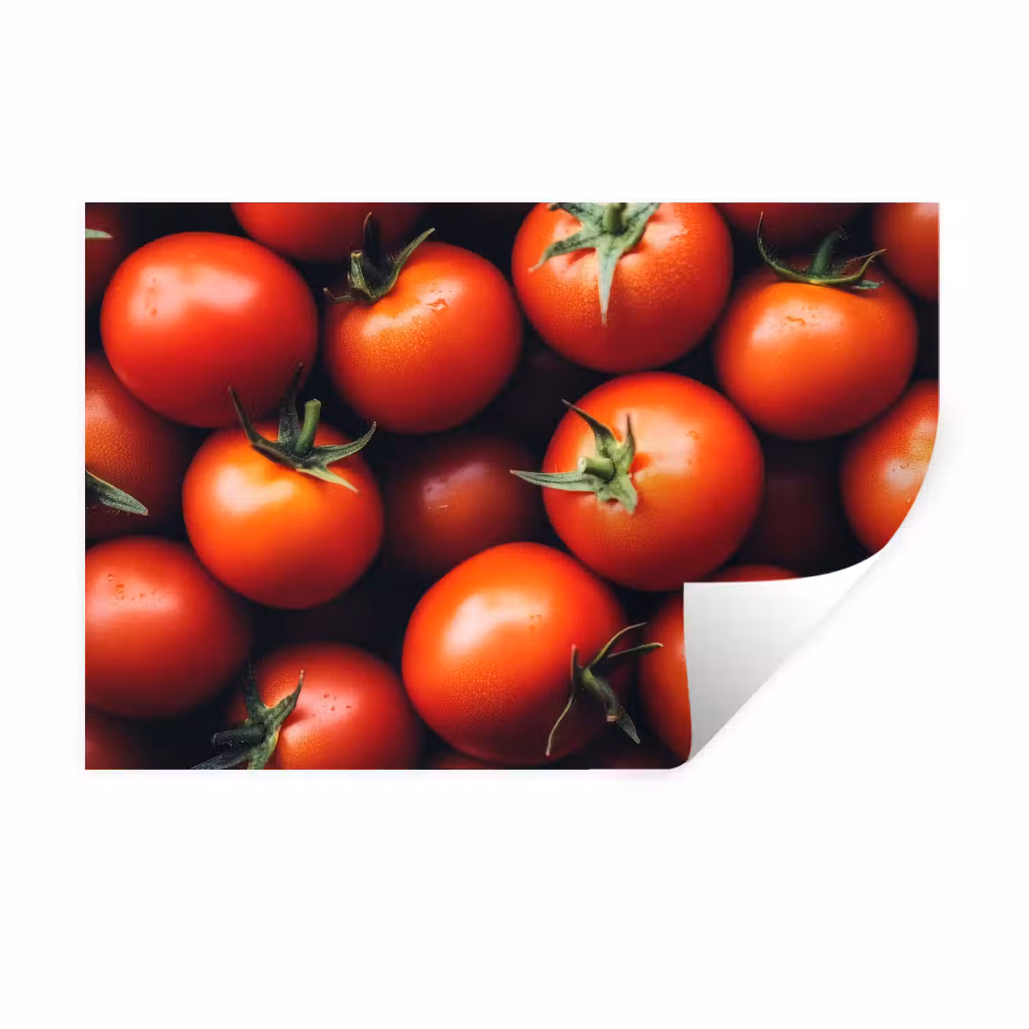 Groente - Rood - Tomaten Muursticker klein -3d