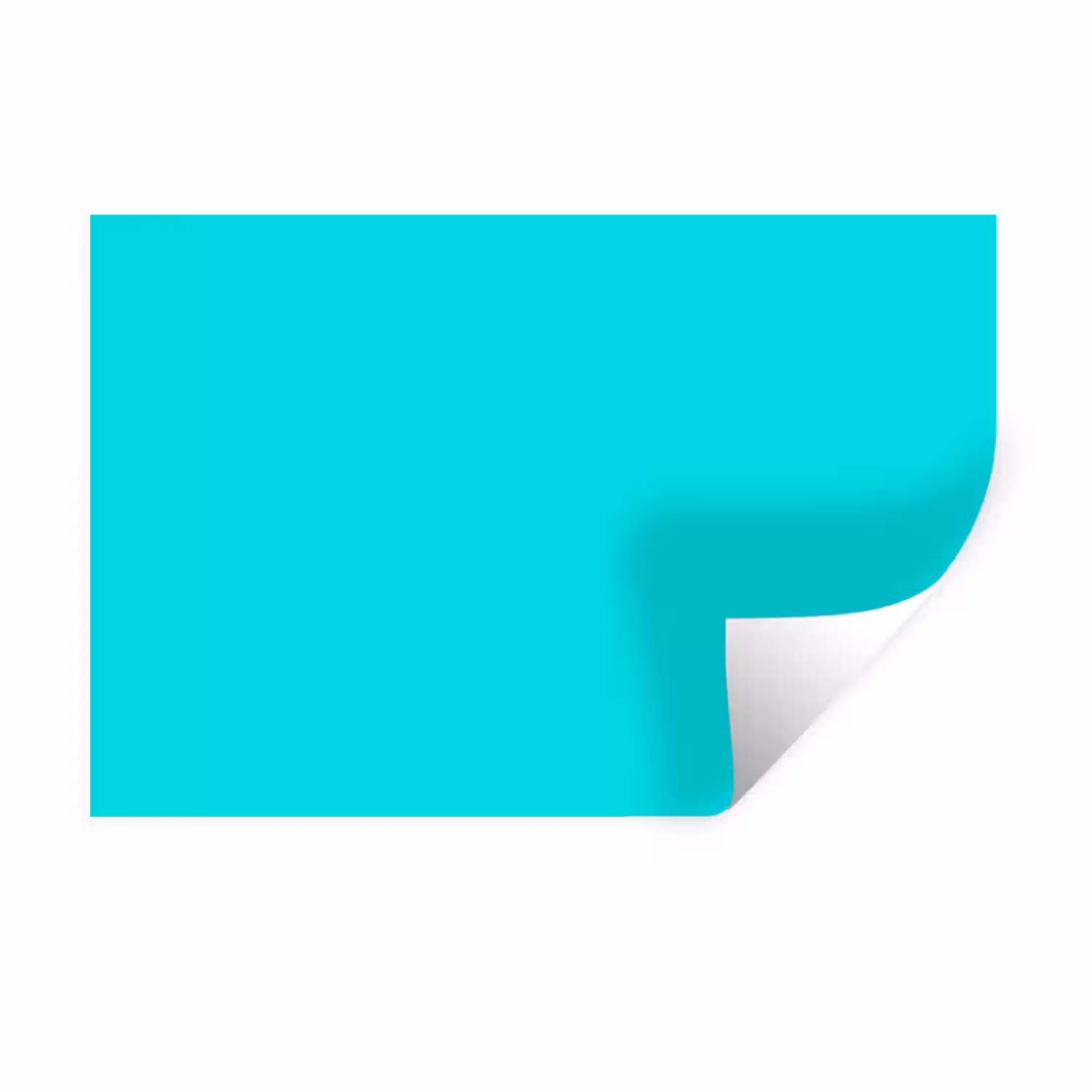 Vivid - Aquamarine - Turkoois Muursticker klein 286 -3d