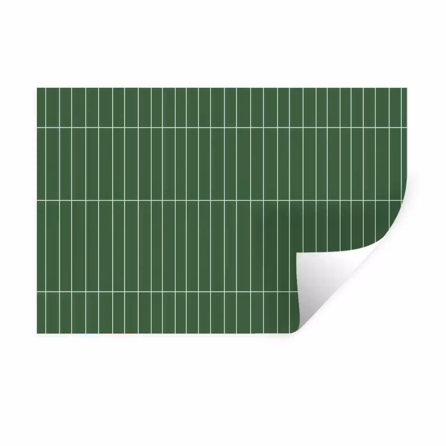 Wandtegel - Verticaal - Donkergroen Muursticker klein 286 -3d