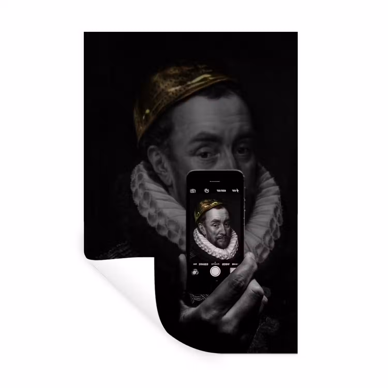 Willem van Oranje - Adriaen Thomasz - Smartphone Muursticker klein -3d