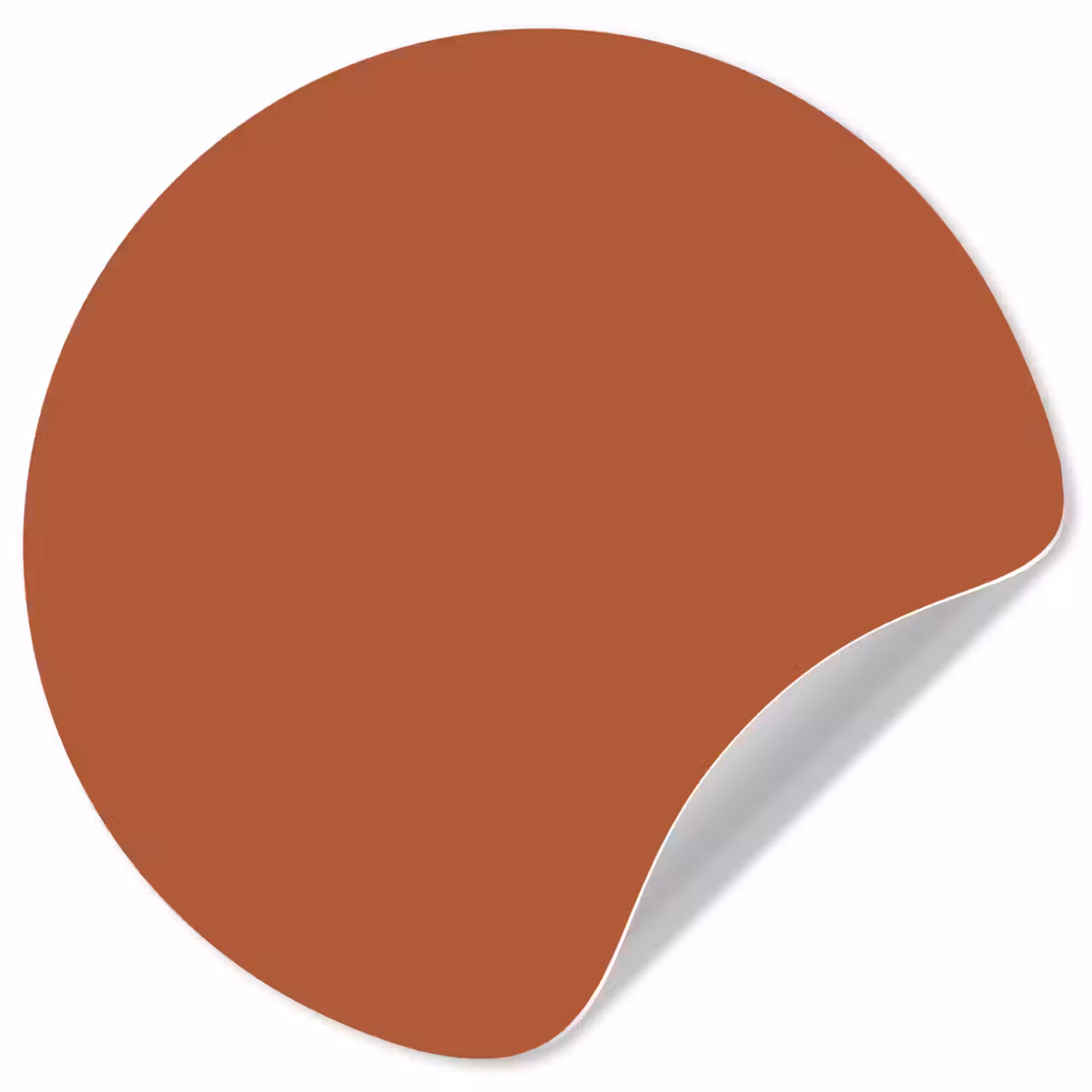 Burnt - Sienna - Oranje Wandcirkel behangsticker klein 186 -3d