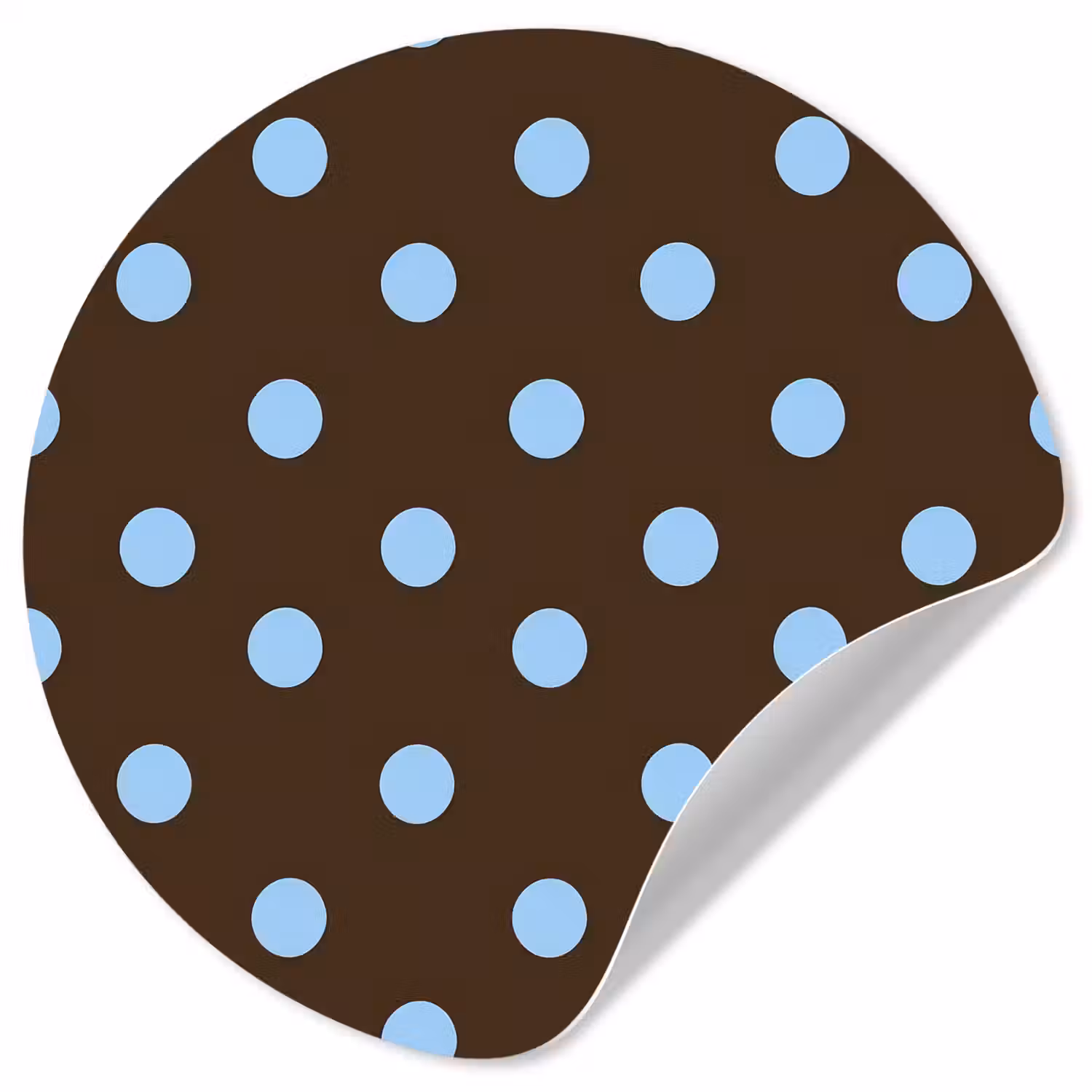 Klassiek - Stippen - Bruin Wandcirkel behangsticker klein 186 -3d