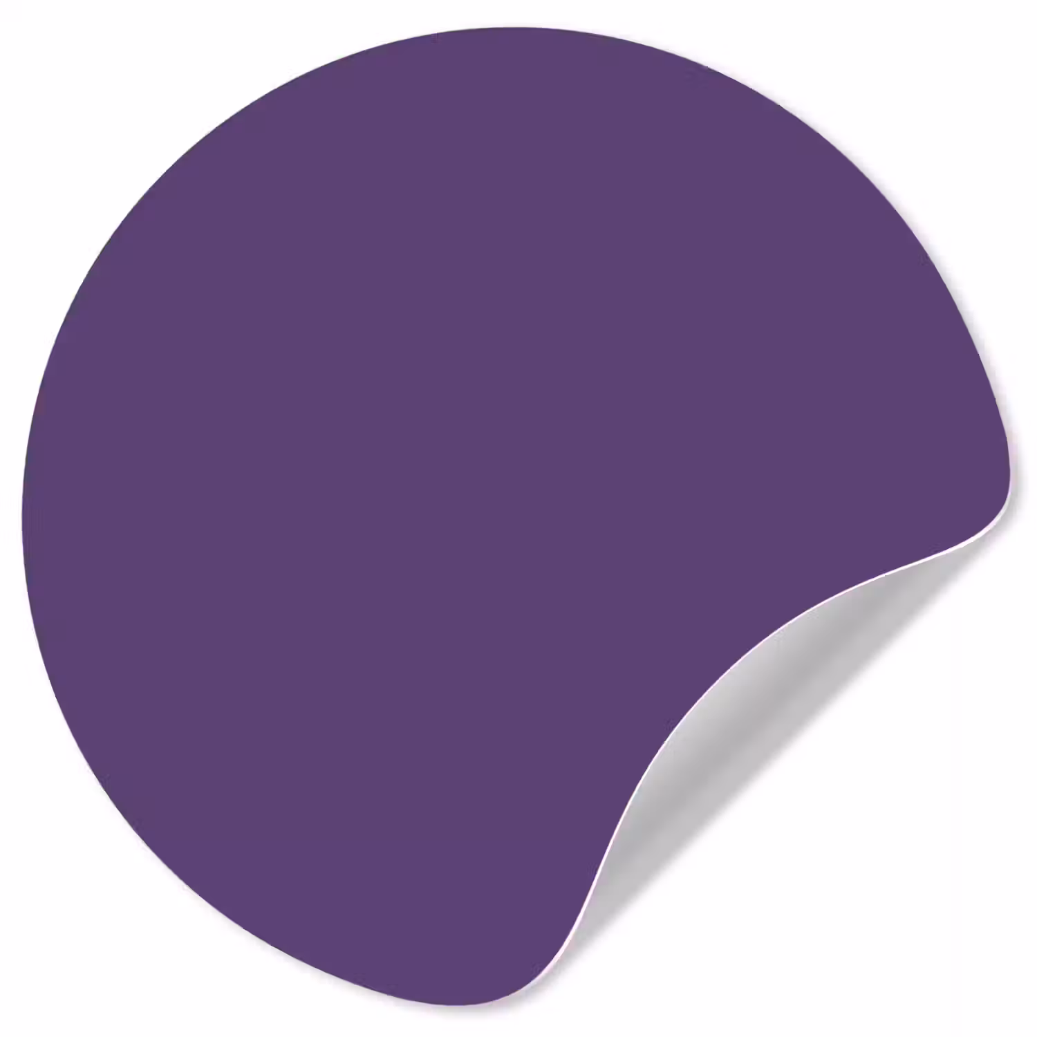 Deep - Plum - Paars Wandcirkel behangsticker klein 186 -3d