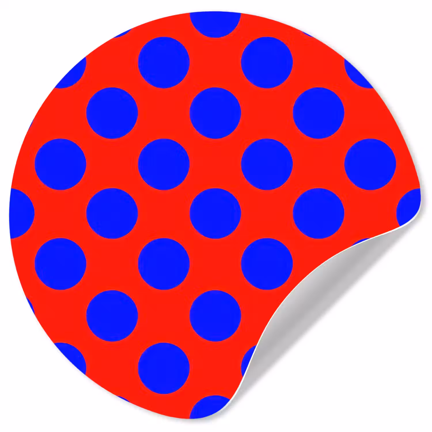 Dots - Klassiek - Rood Wandcirkel behangsticker klein 186 -3d