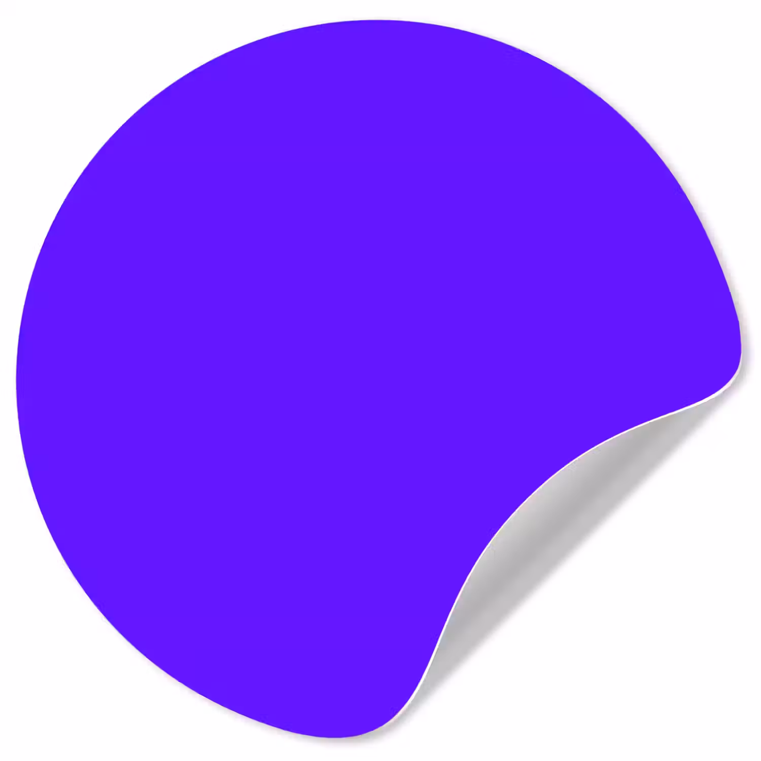 Electric - Indigo - Paars Wandcirkel behangsticker klein 186 -3d