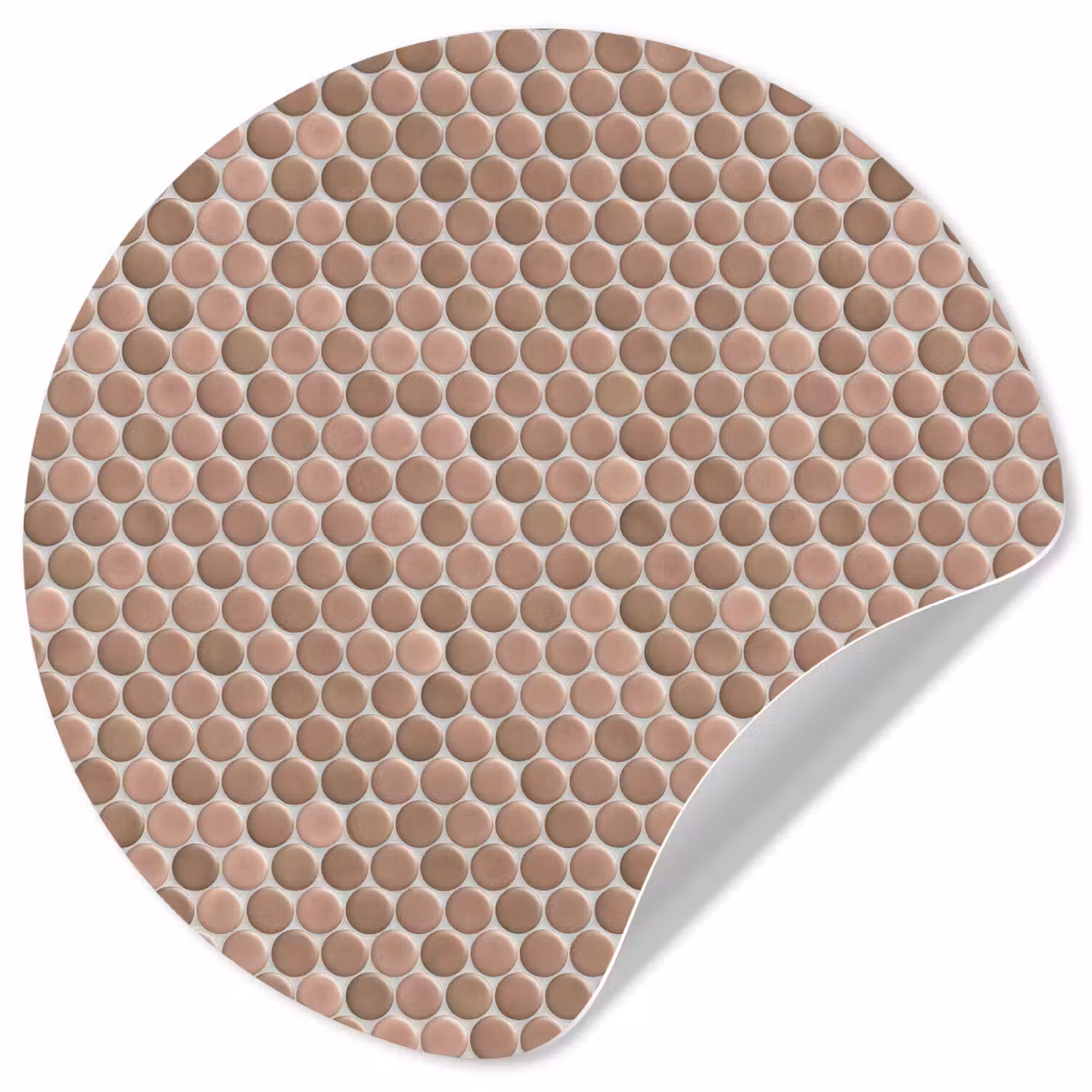 Penny - Mozaïek - Oudroze - Terracotta Wandcirkel behangsticker klein 186 -3d
