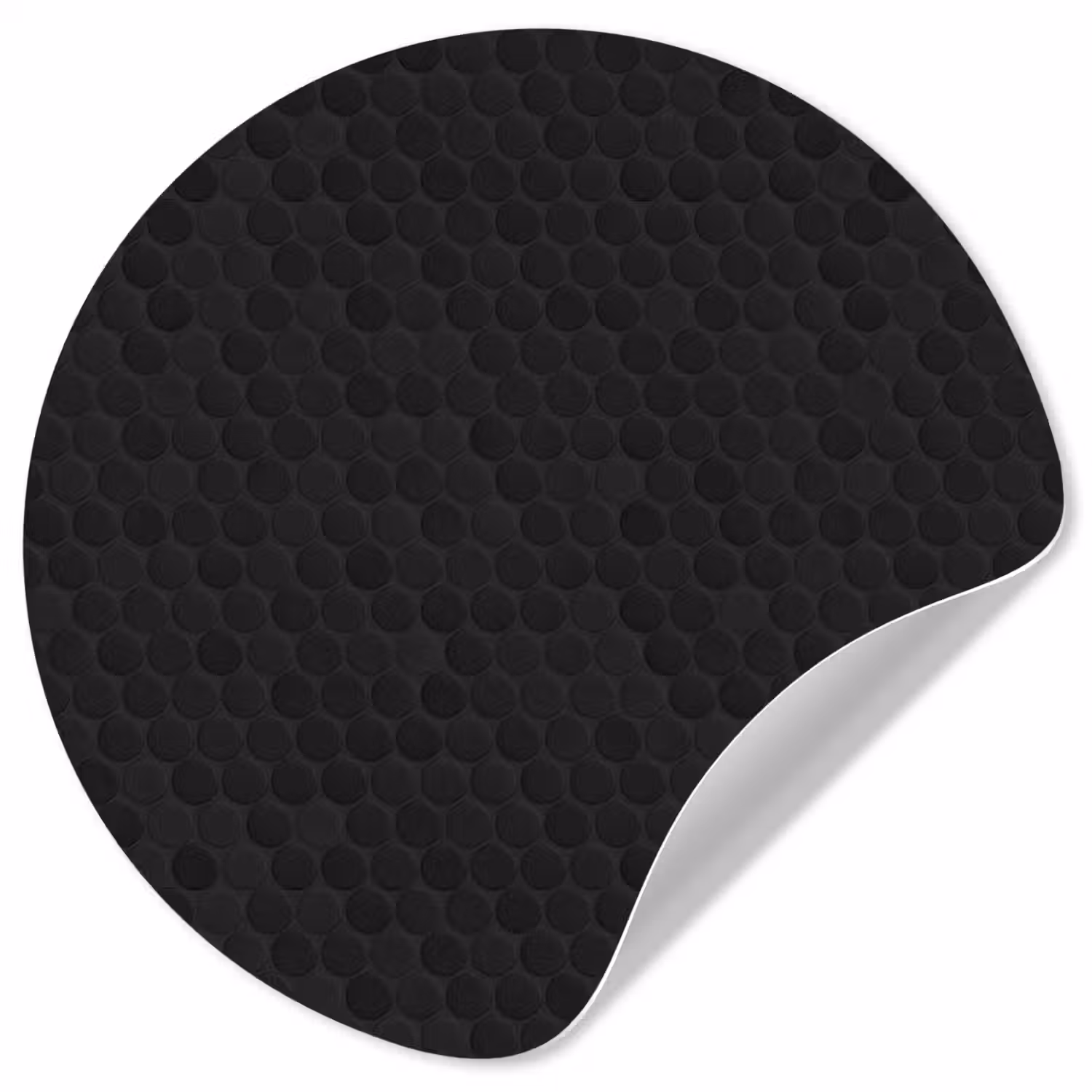 Penny - Tegel - Mat - Zwart Wandcirkel behangsticker klein 186 -3d