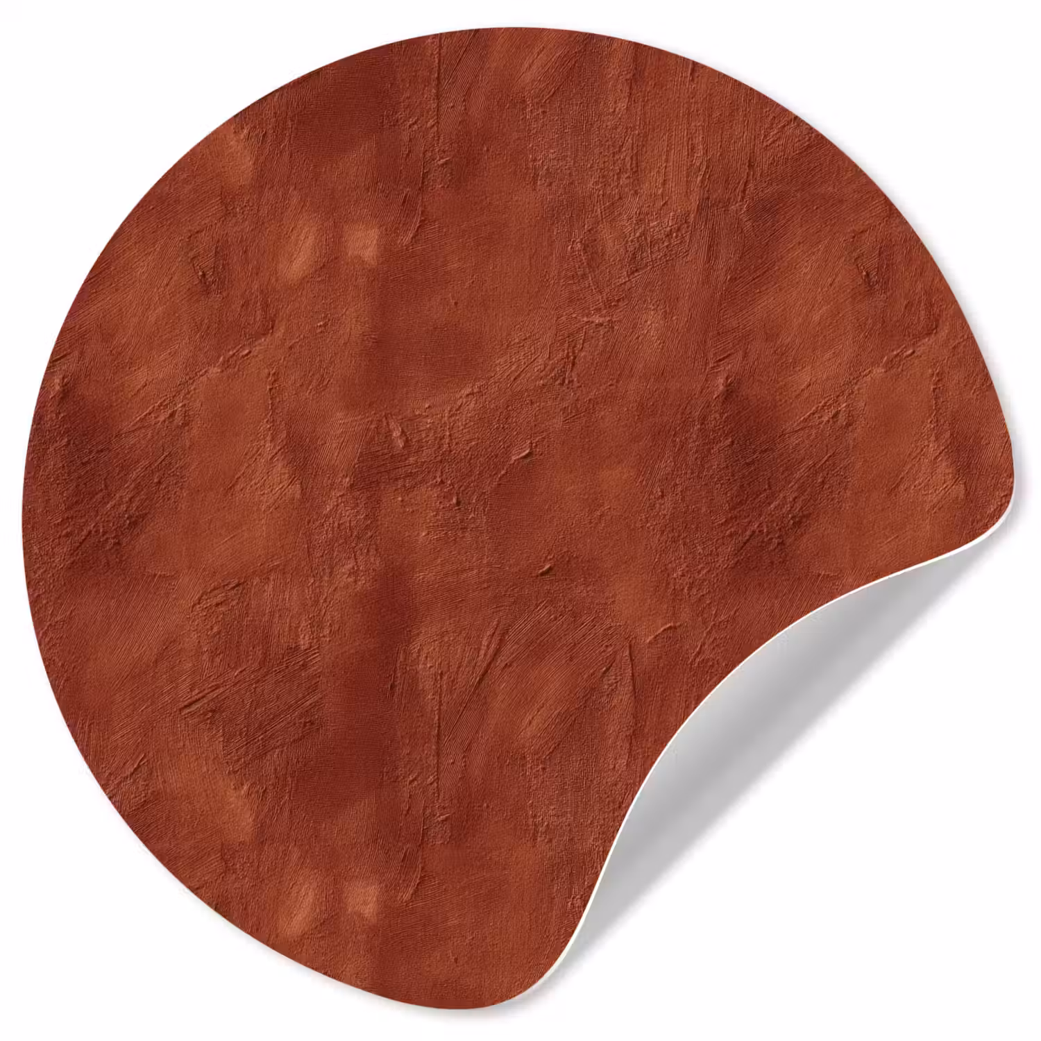 Stucwerk - Textuur - Terracotta Wandcirkel behangsticker klein 186 -3d