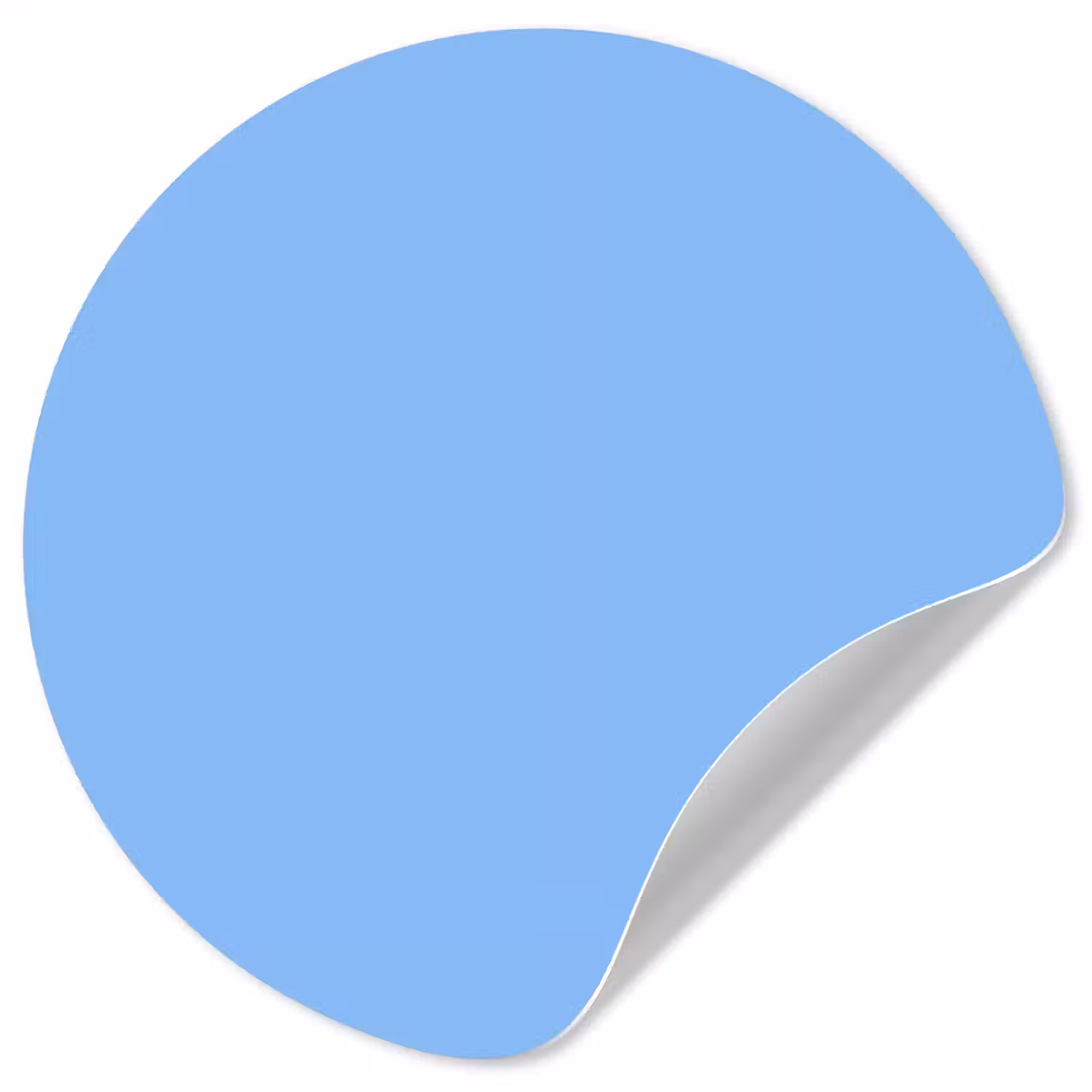 Sky - Glow - Blauw Wandcirkel behangsticker klein 186 -3d