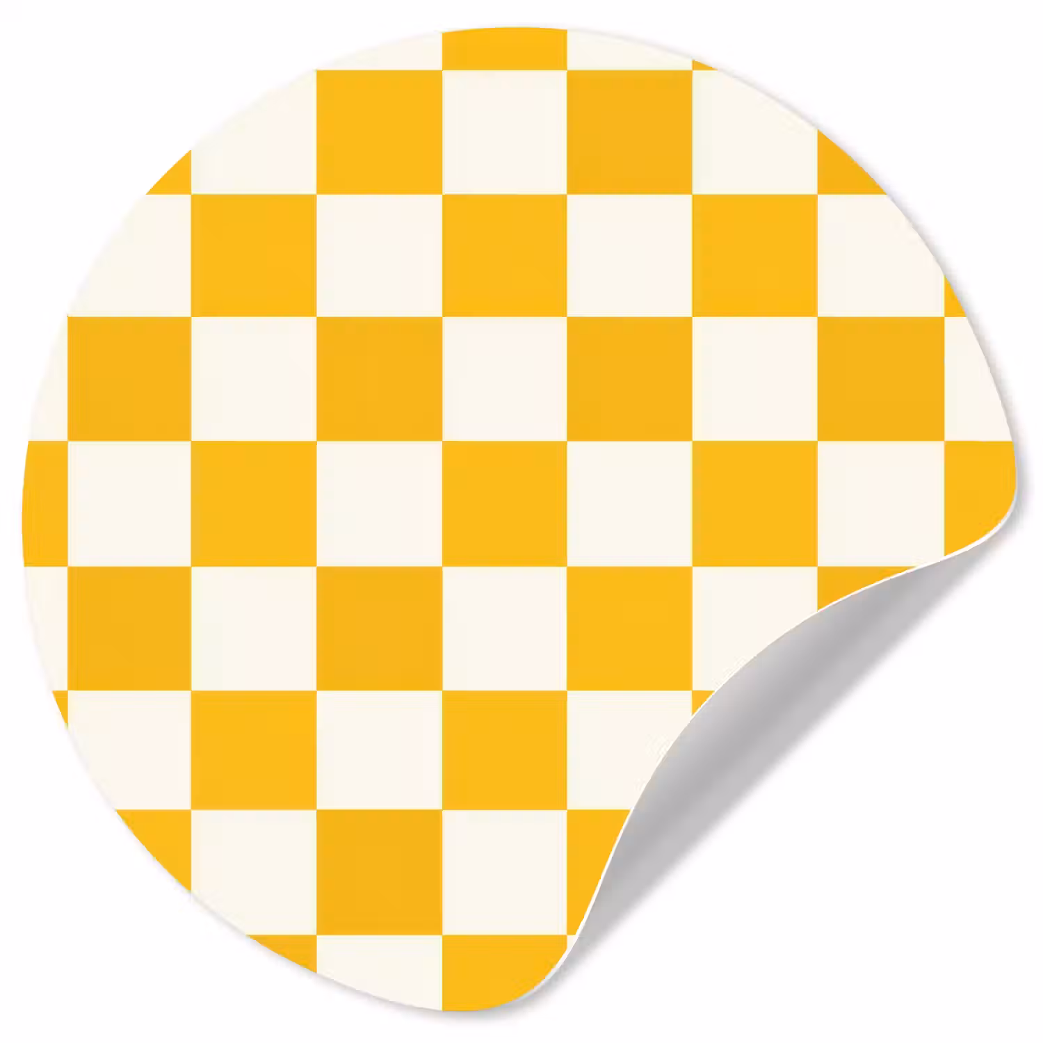 Traditioneel - Patroon - Geel Wandcirkel behangsticker klein 186 -3d