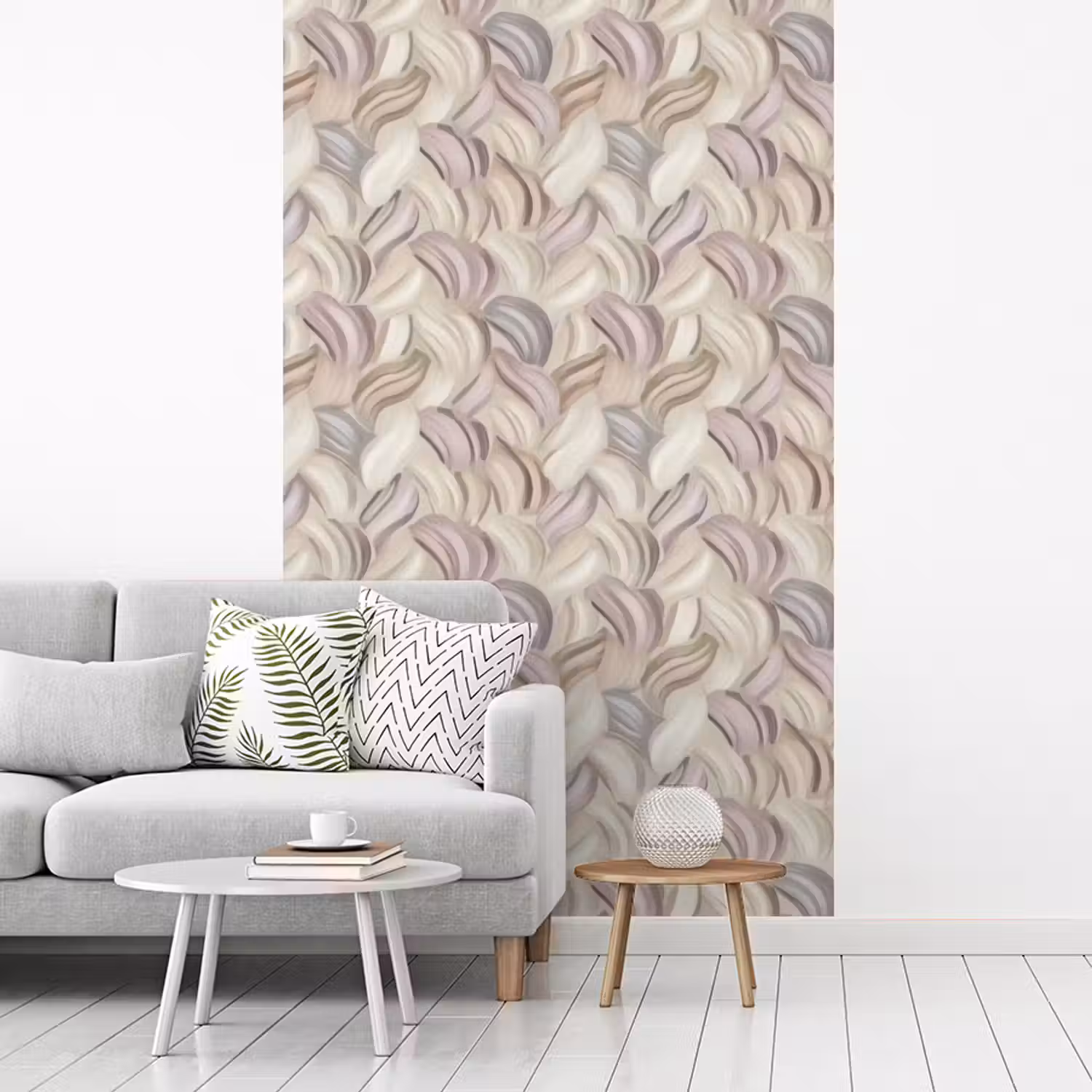 Abstract - Golvend - Pastel fotobehang vinyl groot 66 -woonkamer